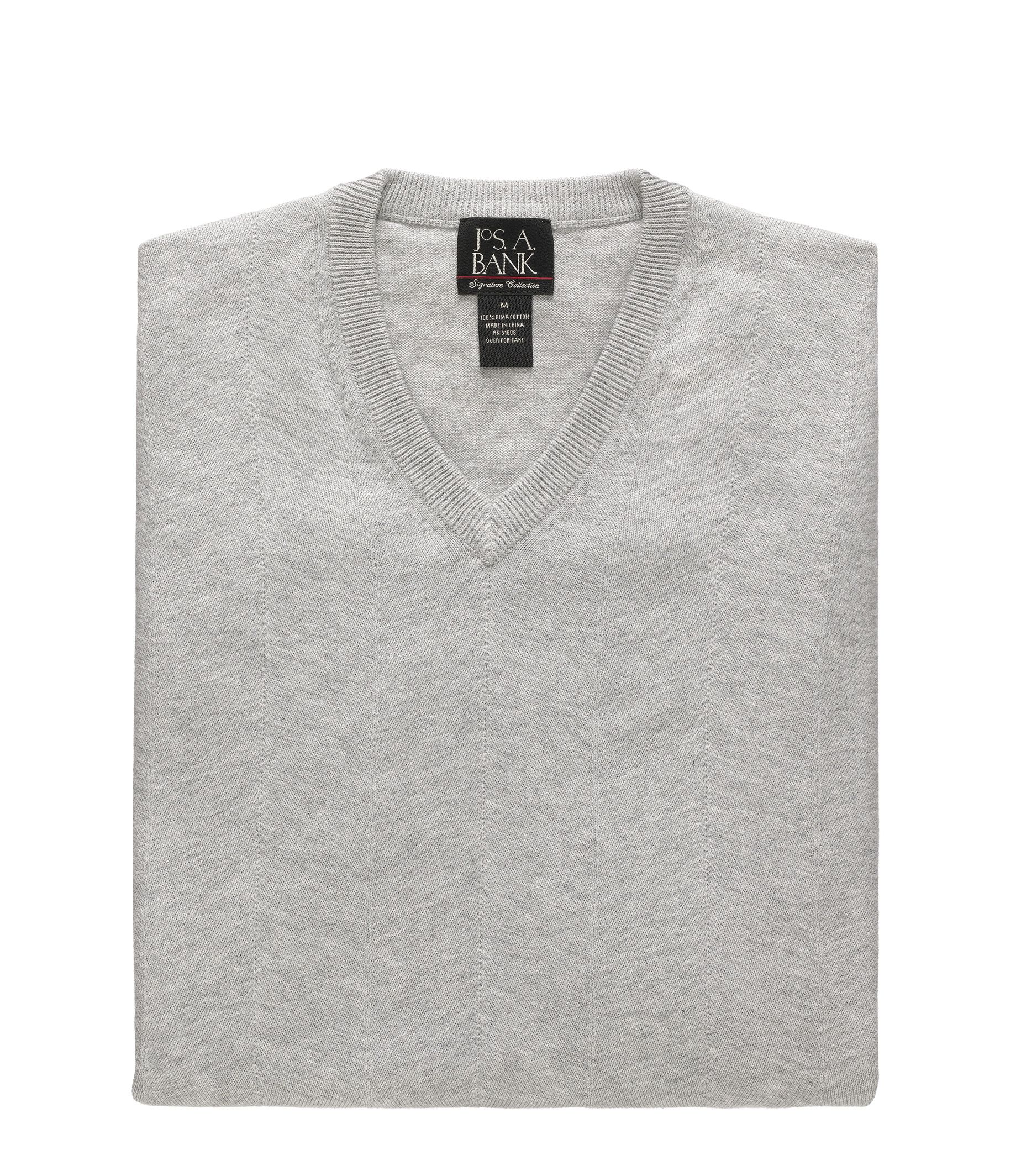 Signature Pima Cotton Textured Sweater Vest