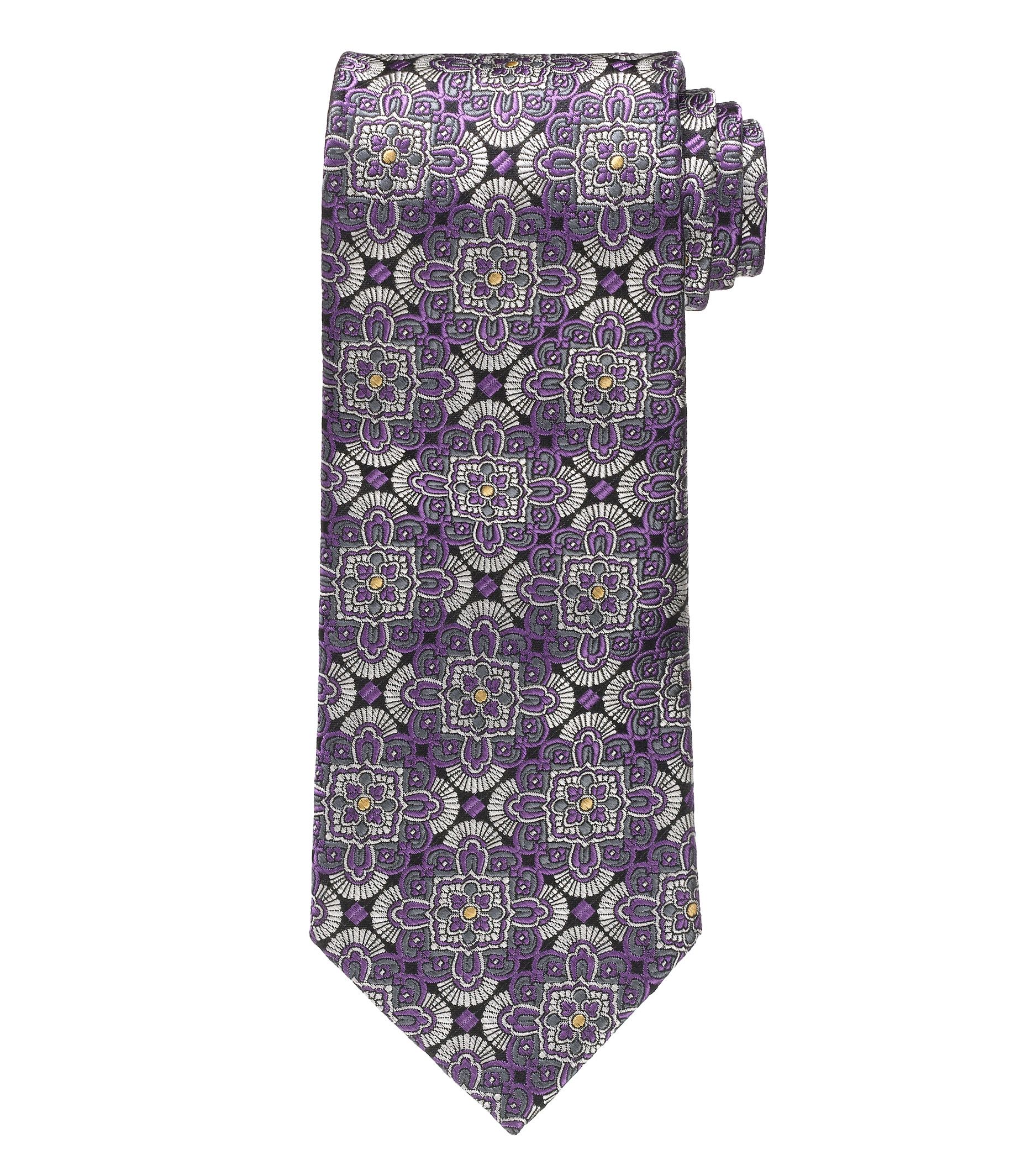 Signature Gold Floral Medallion Tie