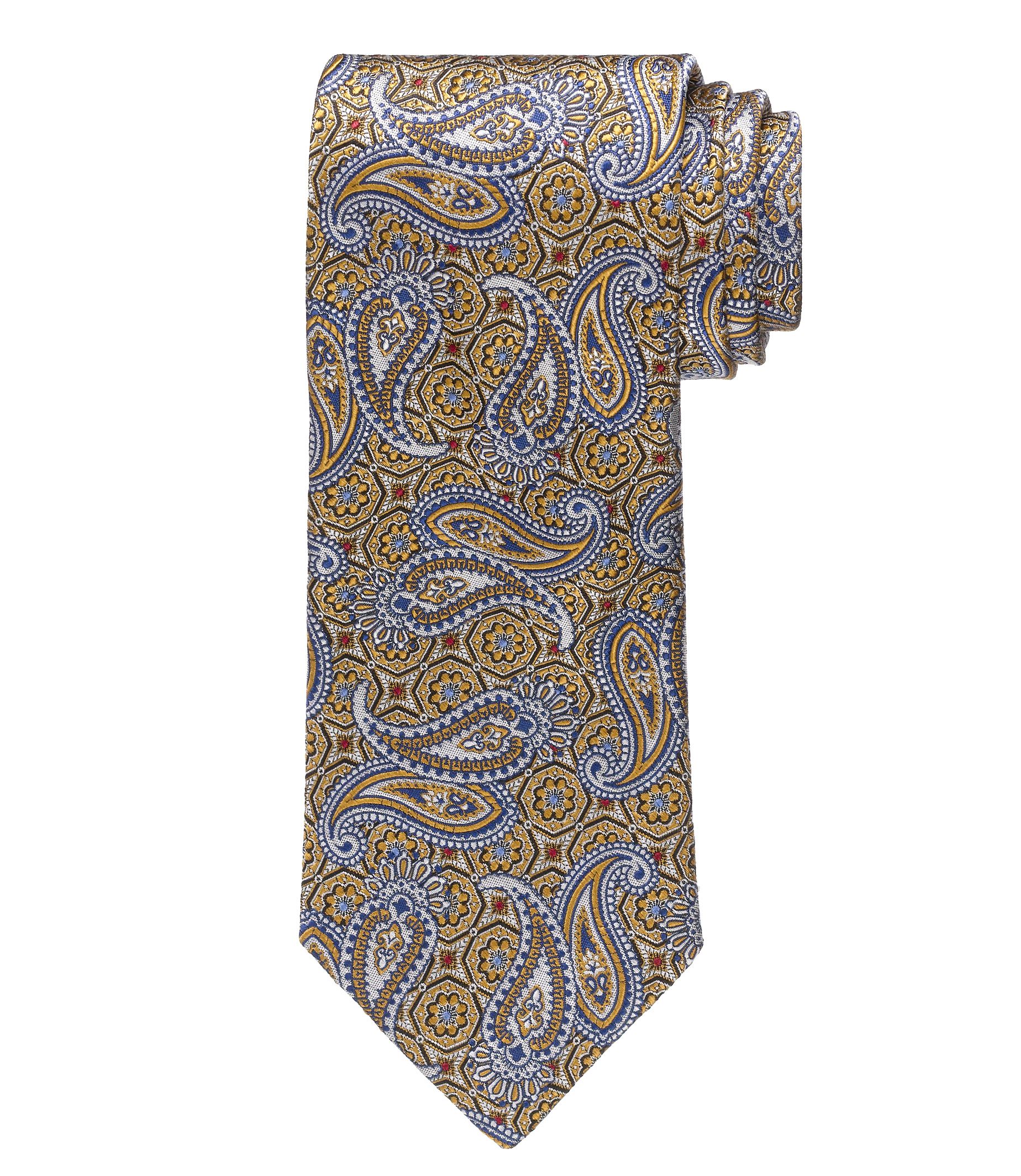 Signature Gold Ornate Paisley Tie 61
