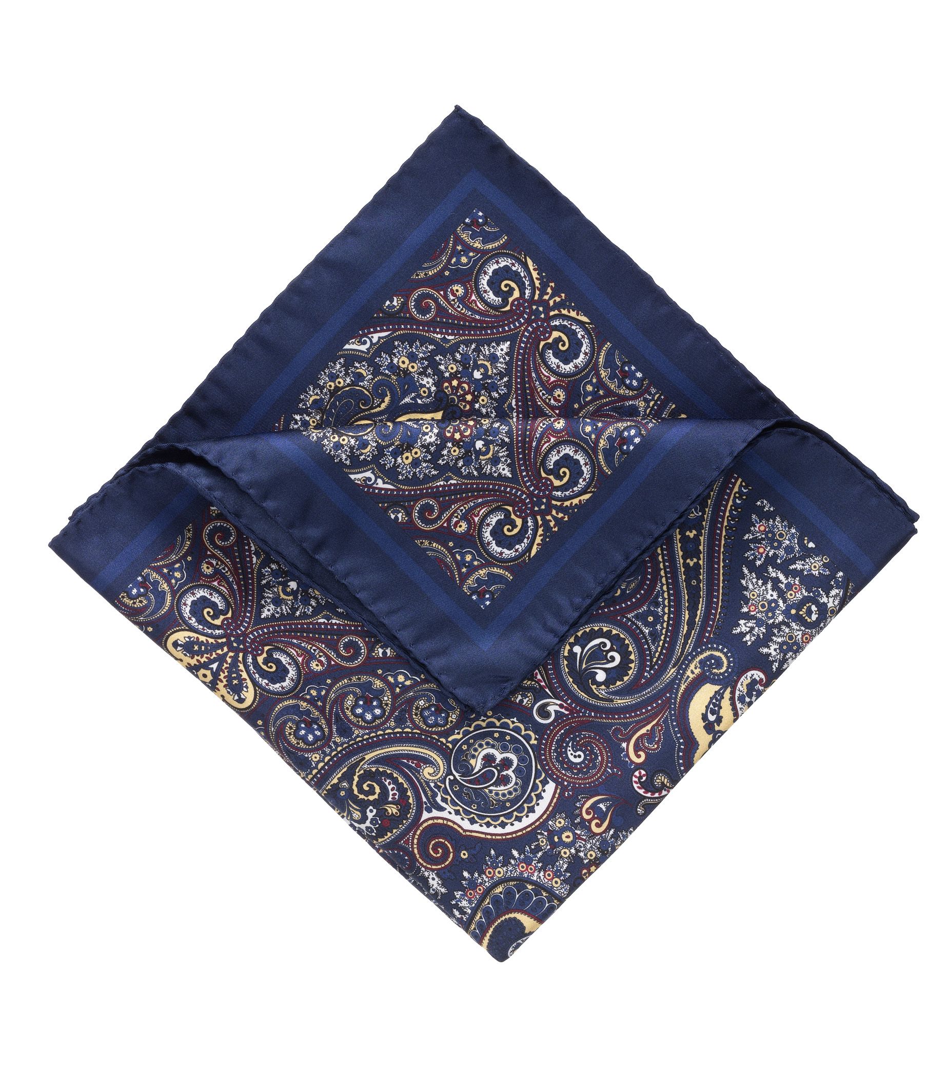 Tapestry Pocket Square- Blue