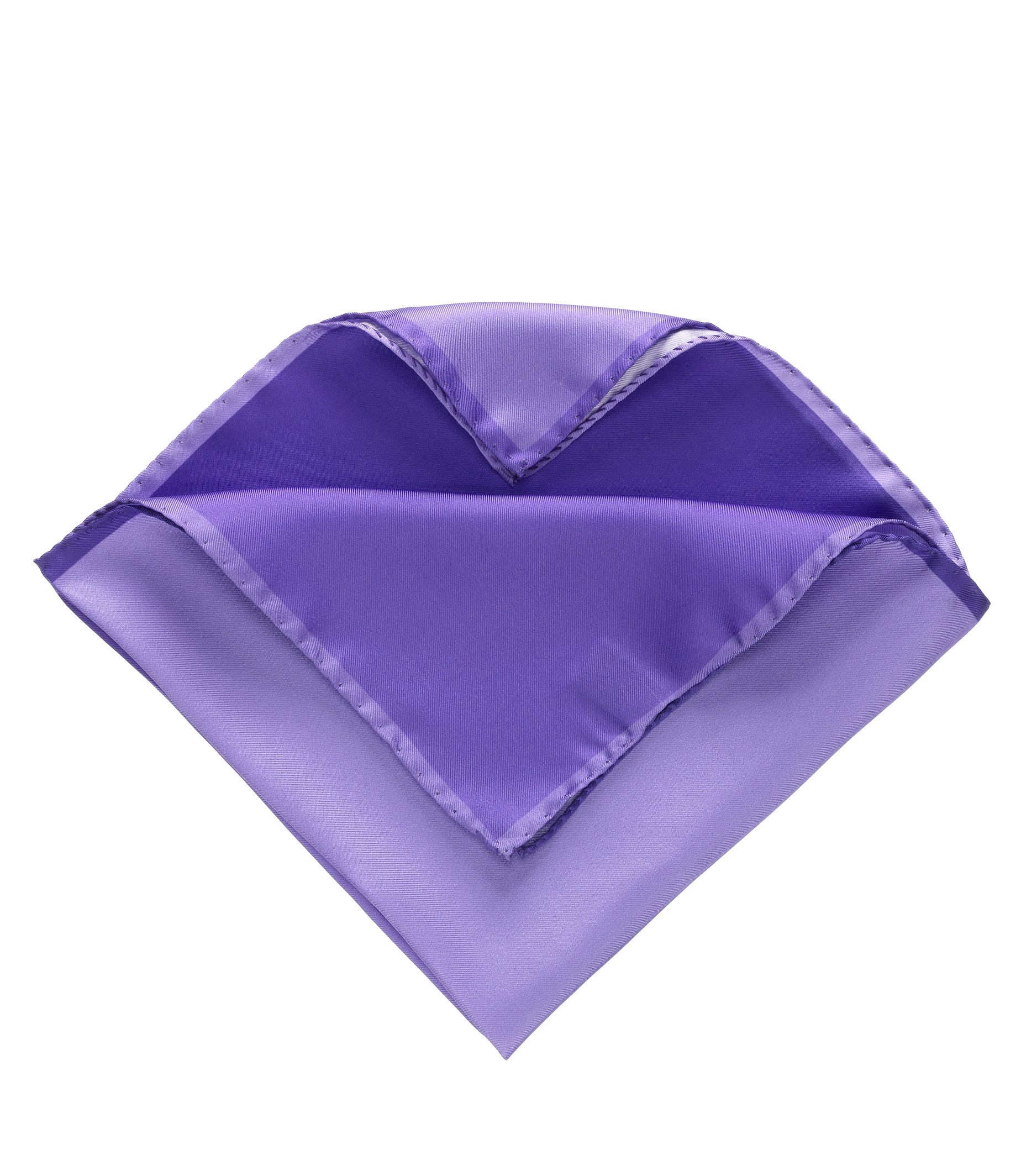 Four Color Solid Pocket Square- Purple