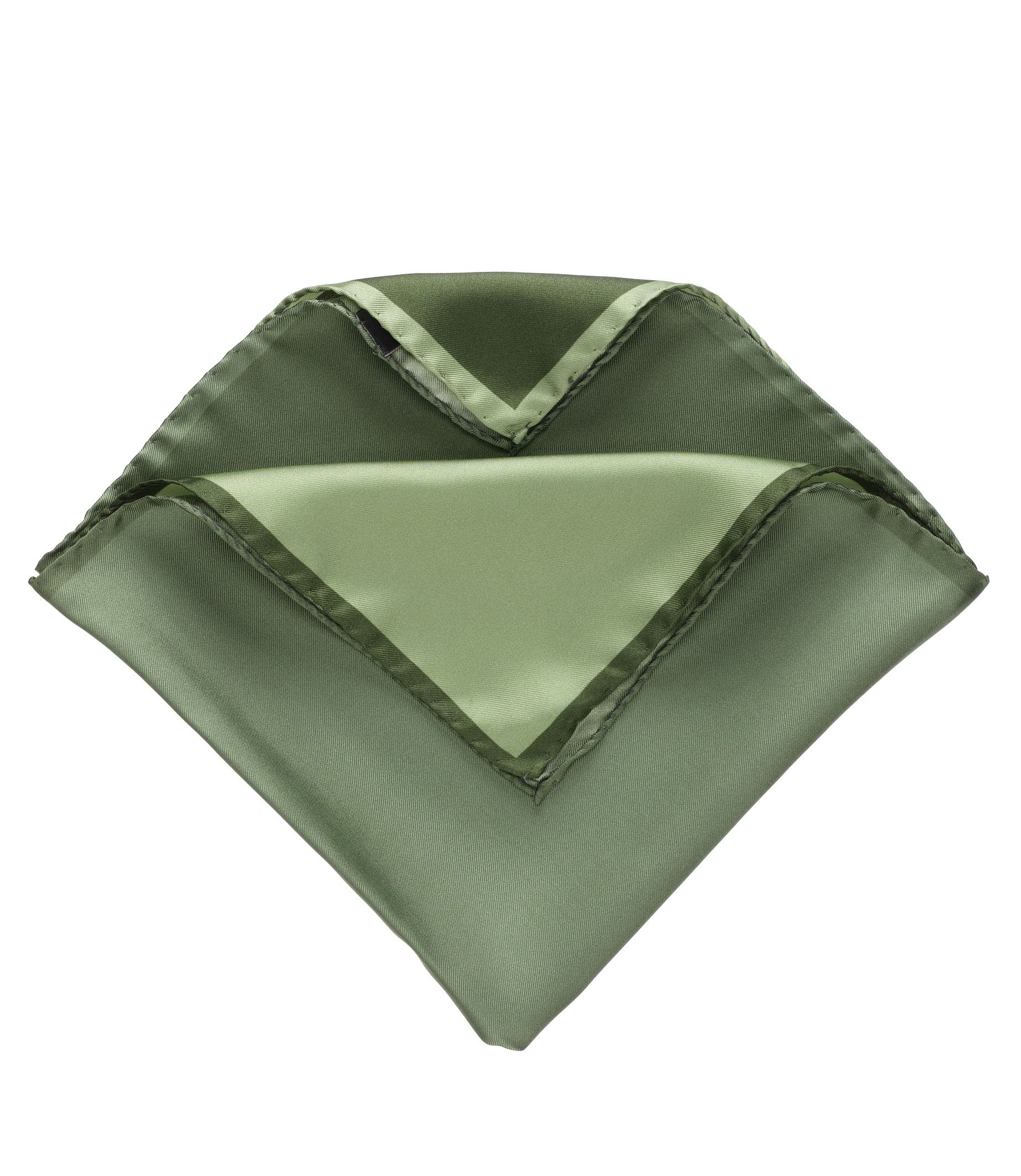 Four Color Solid Pocket Square- Olive