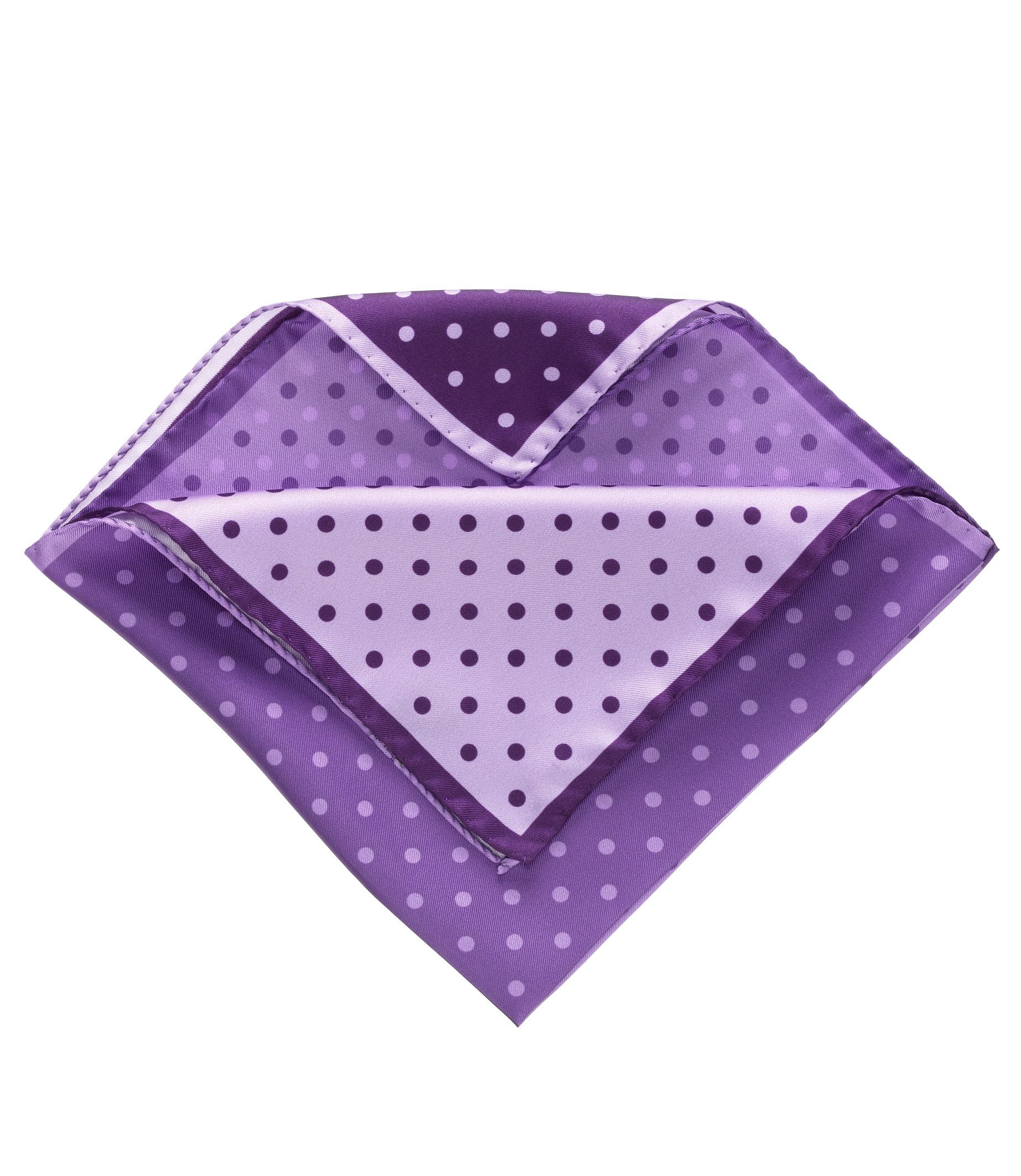 Four Color Dot Solid Pocket Square- Peri
