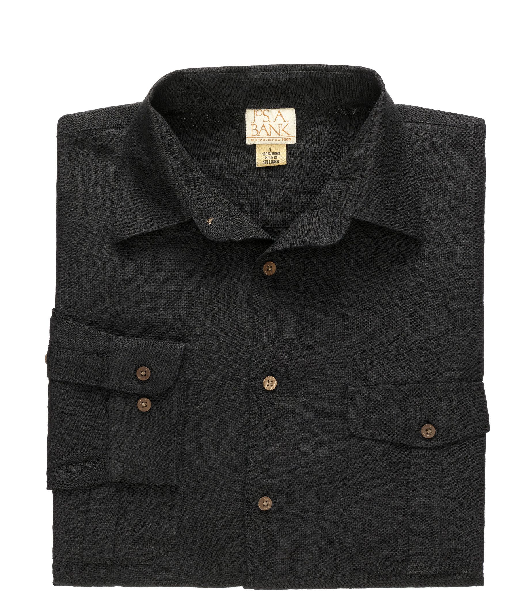 VIP Linen Point Collar Long Sleeve Sportshirt