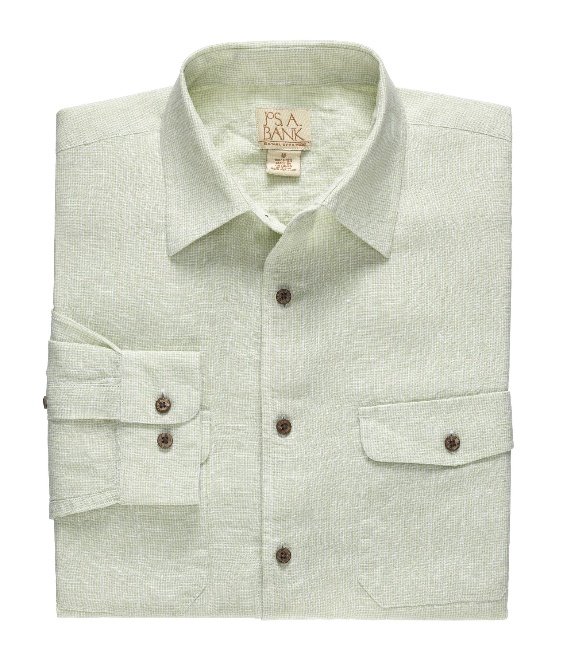 VIP Linen Point Collar Long Sleeve Sportshirt