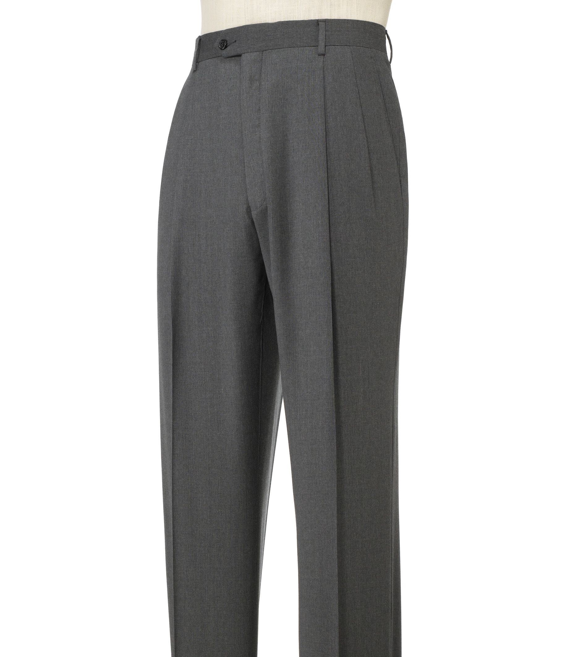 Signature Pleated Front Tailored Fit Trousers