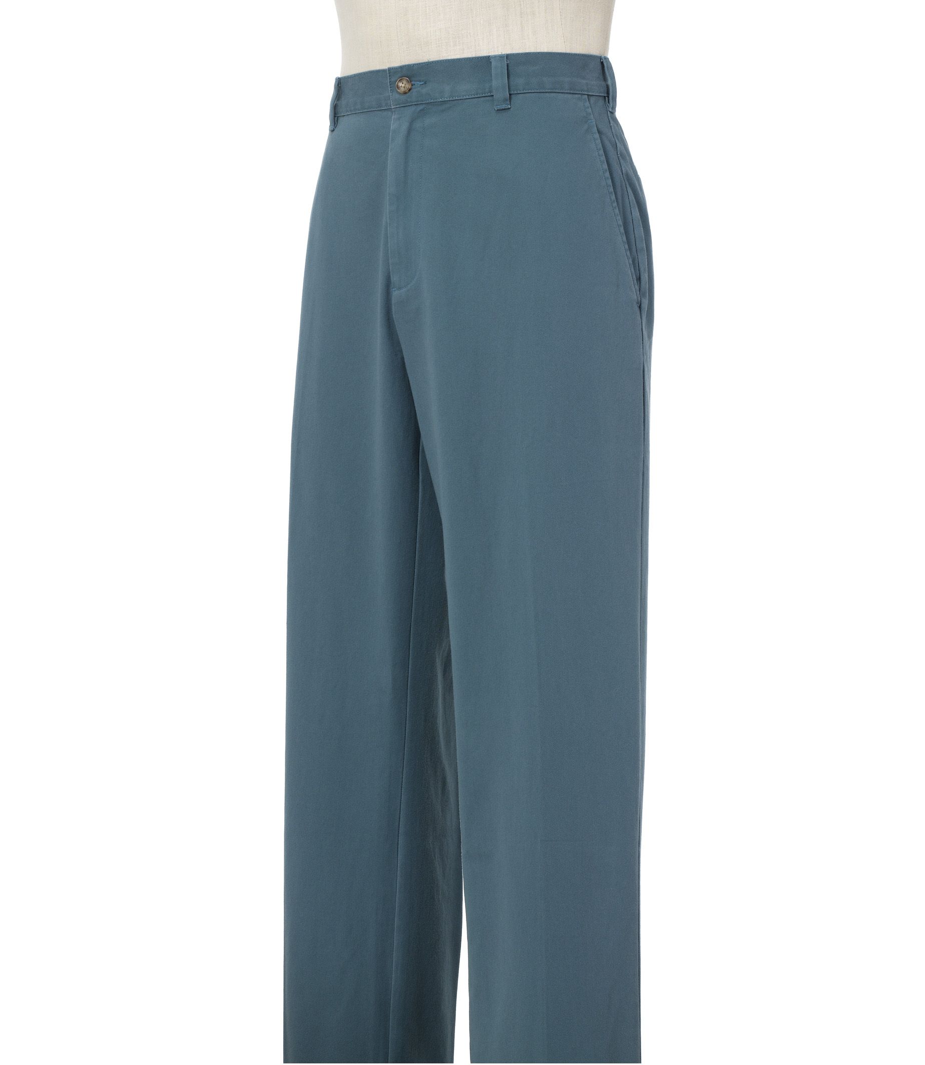 VIP Take it Easy Cotton Washed Twill Plain Front Pants- Sizes 44-48