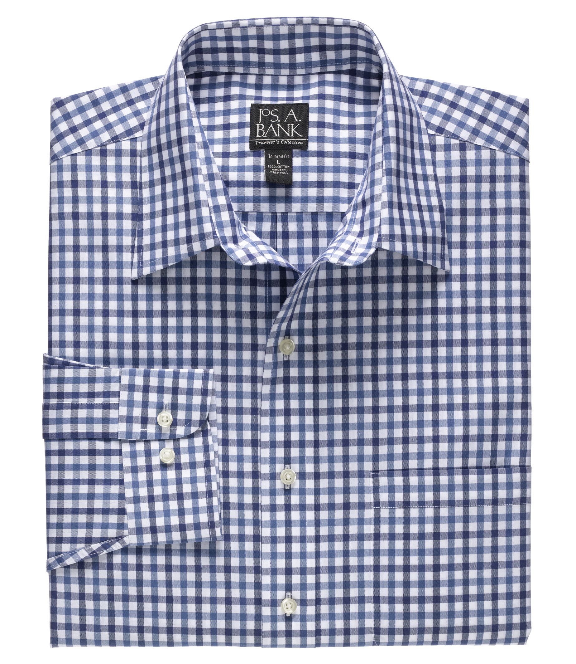 Traveler Point Collar Long-Sleeve Sportshirt