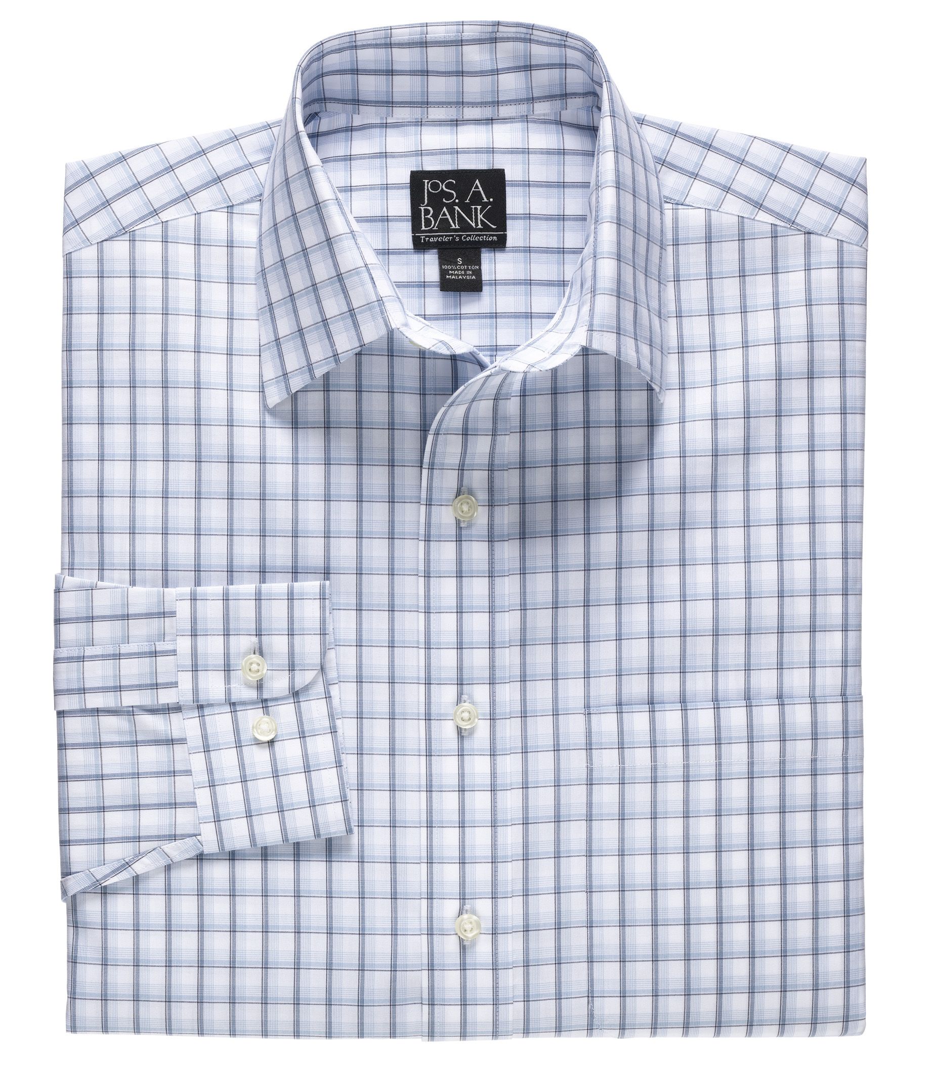 Traveler Tailored Fit Point Collar Long-Sleeve Sportshirt