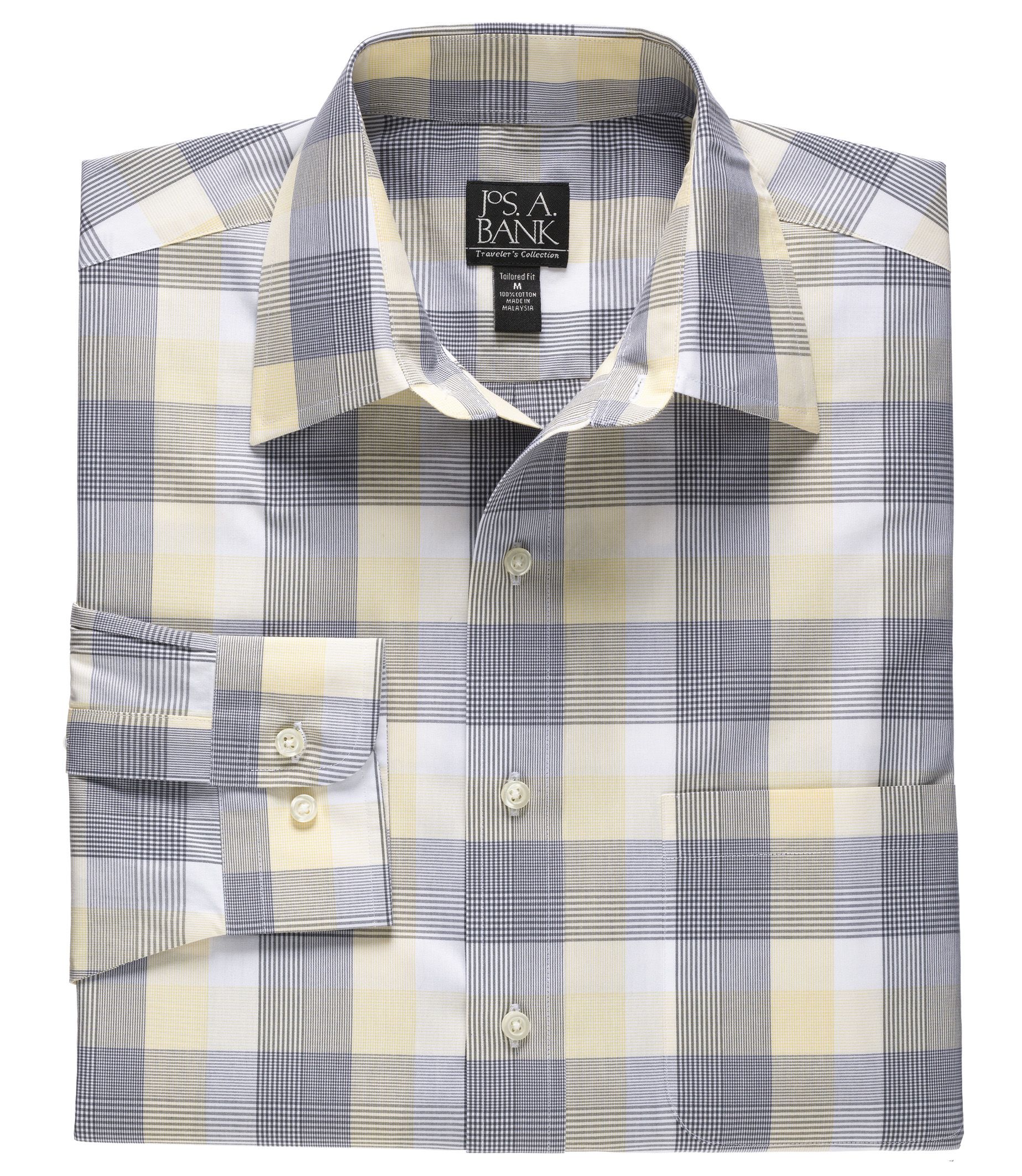 Traveler Tailored Fit Point Collar Long-Sleeve Sportshirt