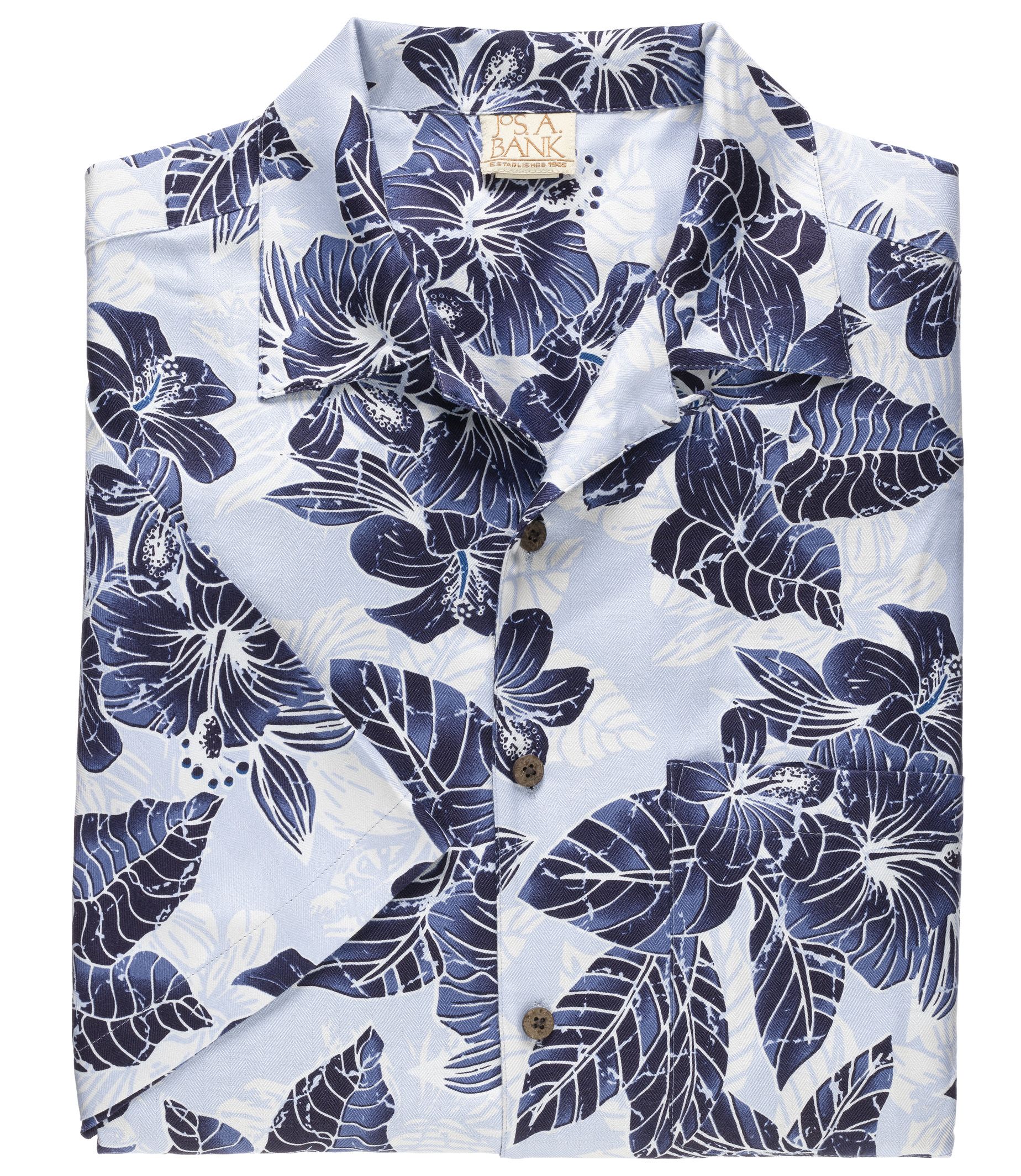 VIP Silk Print Short-Sleeve Sportshirt