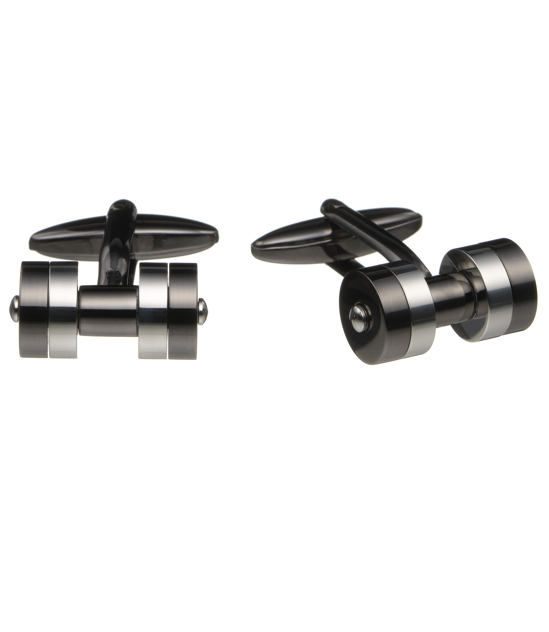 Metal Barbell Cufflinks
