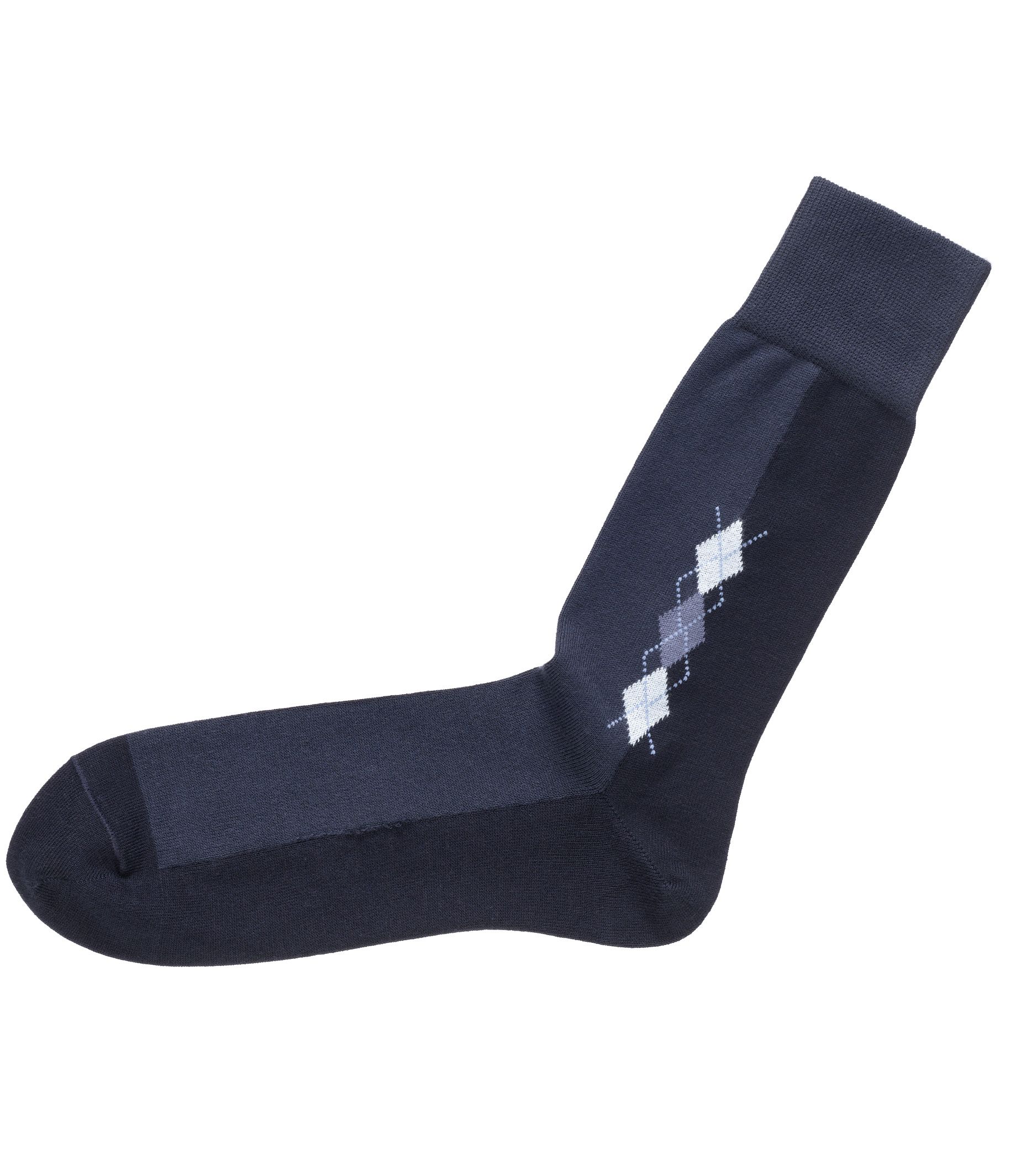 Mini Argyle Mid-Calf Socks