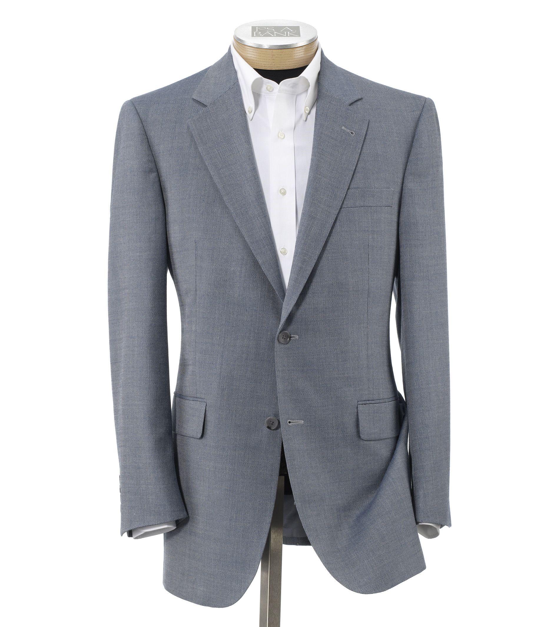 Signature Tailored Fit 2-Button Textured Sportcoat-Sizes 44 X-Long-52 Long