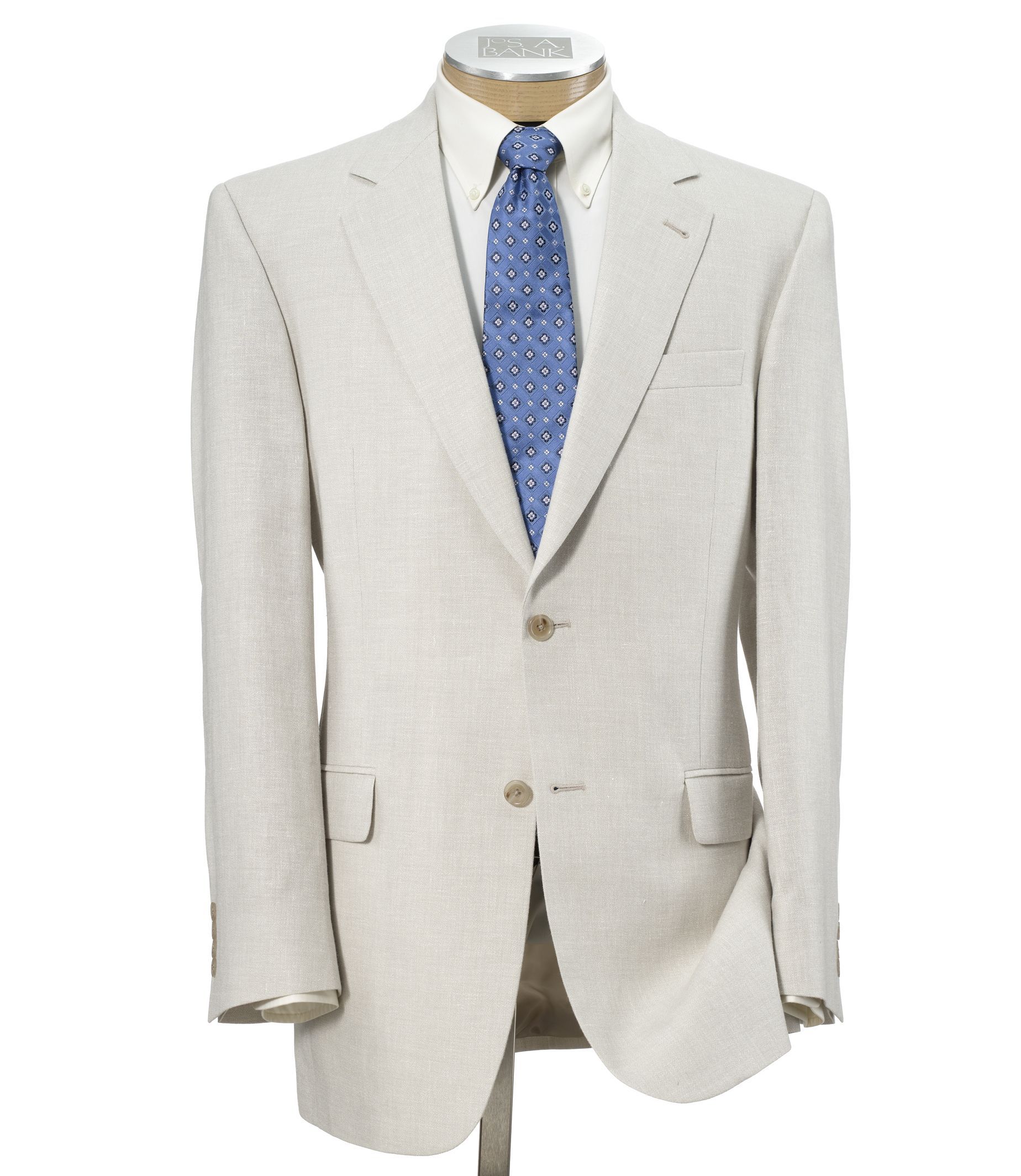 Tropical Blend 2-Button Linen/Wool Sportcoat Regal Fit