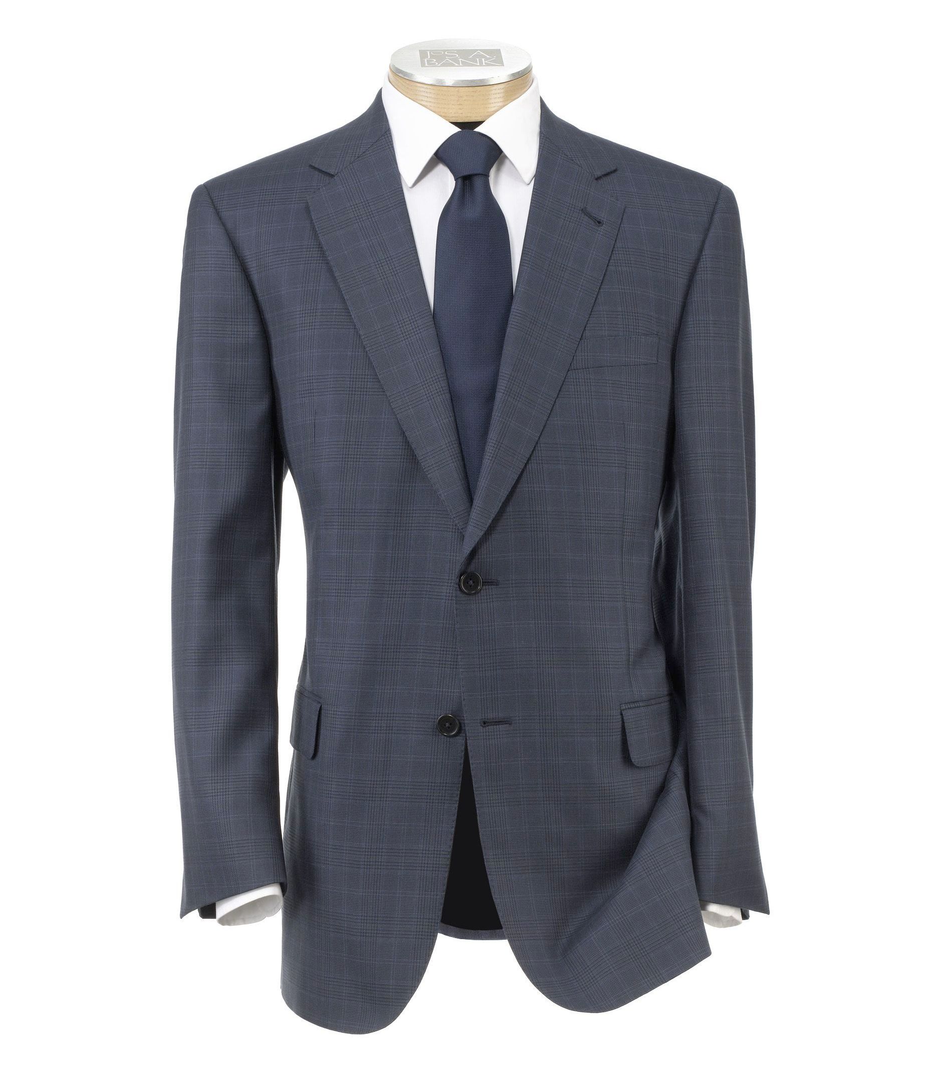 Signature Gold 2-button Plaid Sportcoat