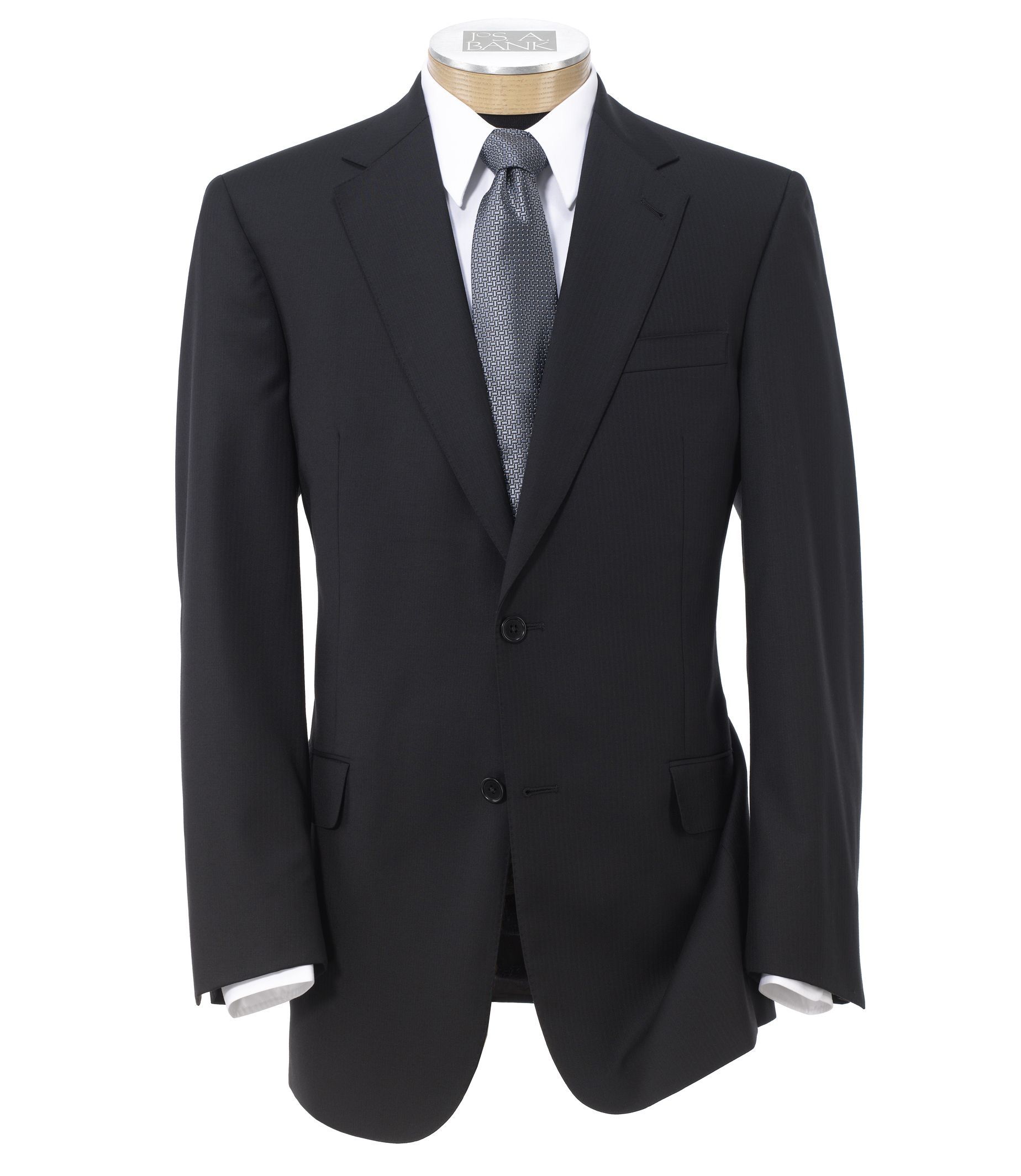 Signature Gold 2-Button Wool Suit With Pleated Front Trousers