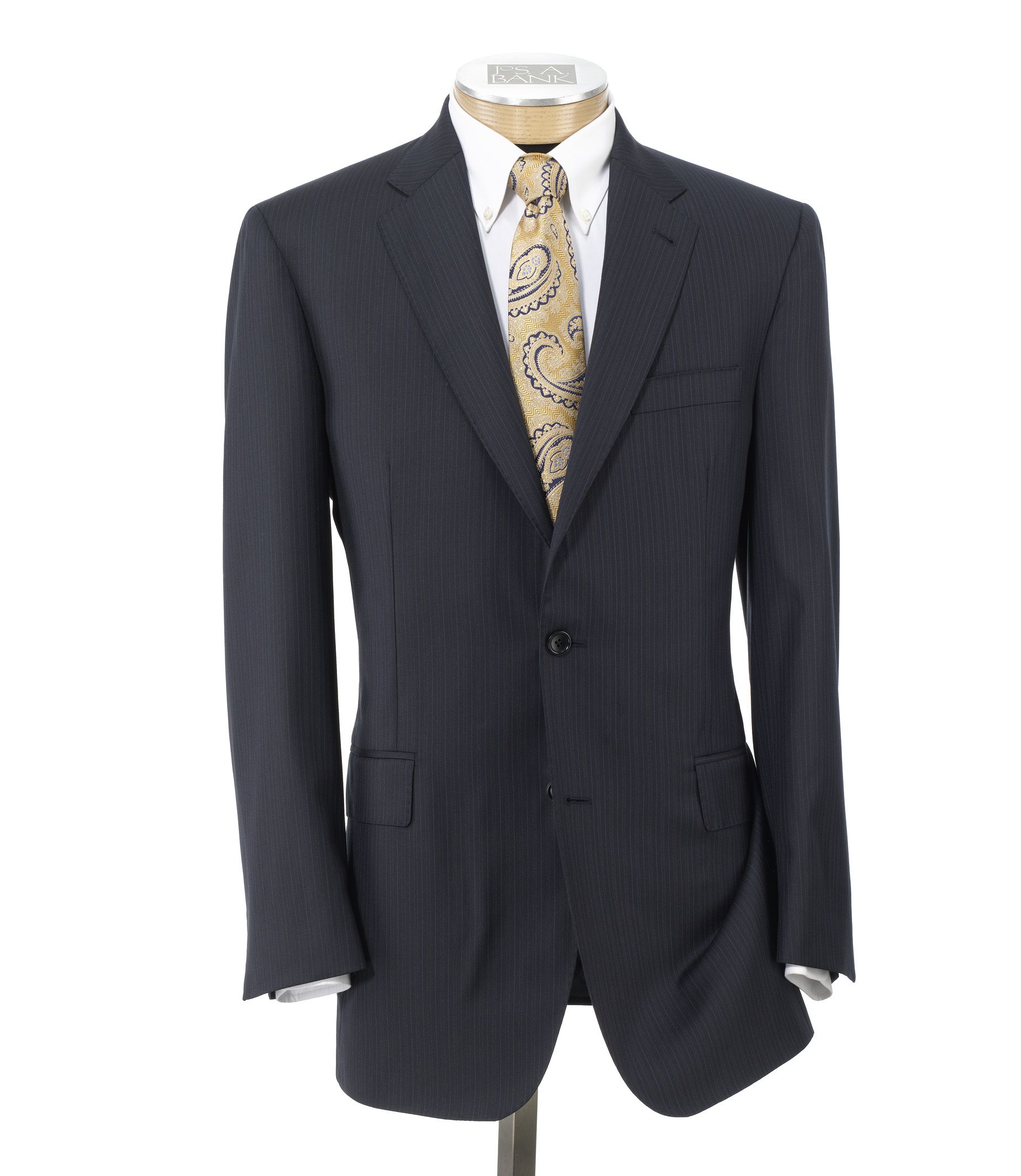 Signature Platinum Wool 2-Button Side Vent Suits