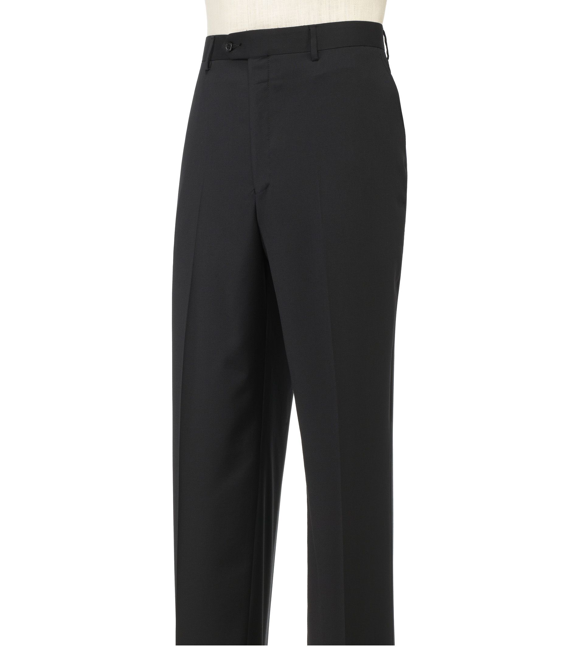 Signature Plain Front Tailored Fit Trousers