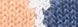 WHITE/PEACH/MED BLUE
