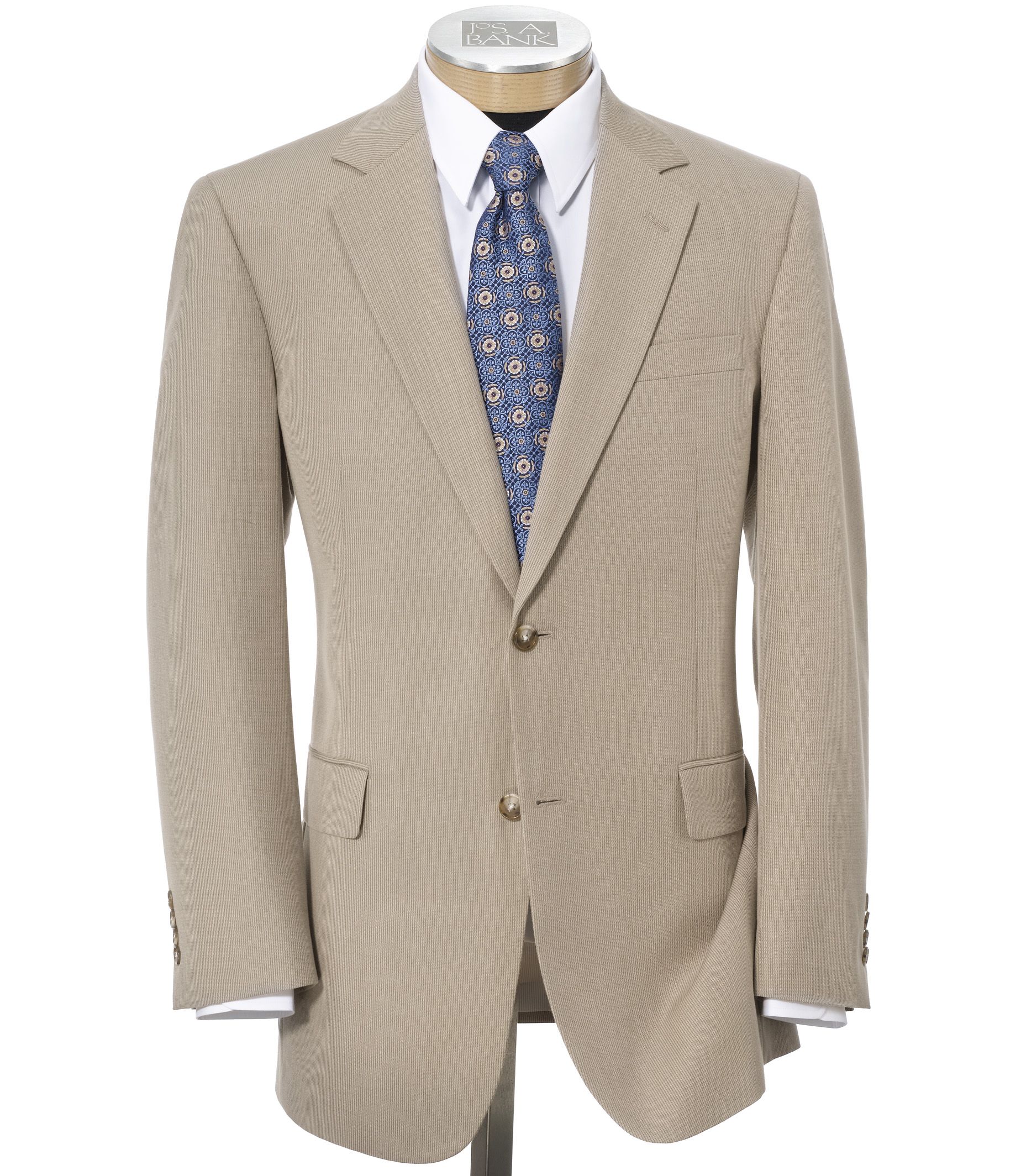 Tropical Blend 2 Button Suit with Plain Front Trousers