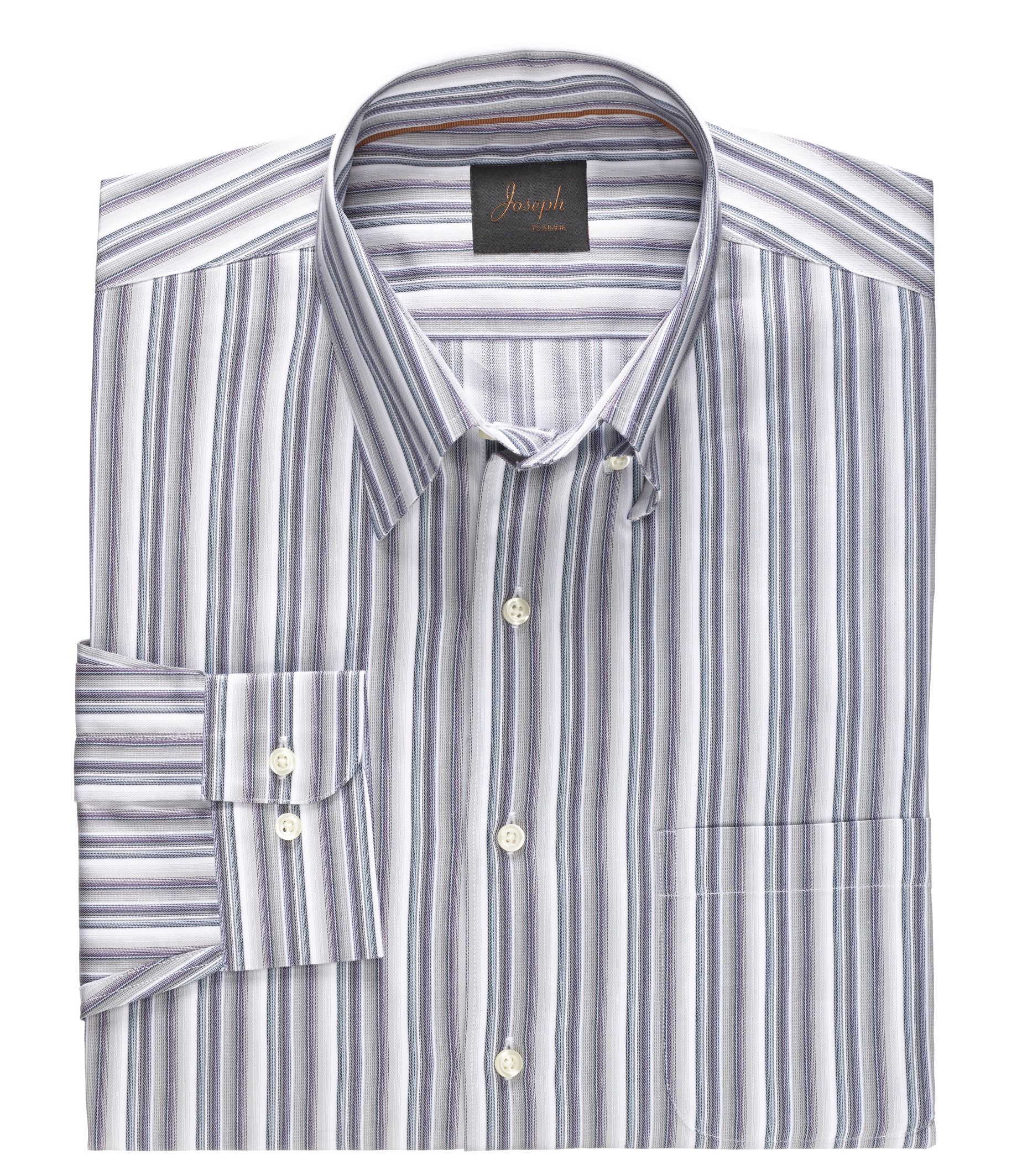 Joseph Long-Sleeve Hidden Buttondown Collar Sportshirt Tailored Fit