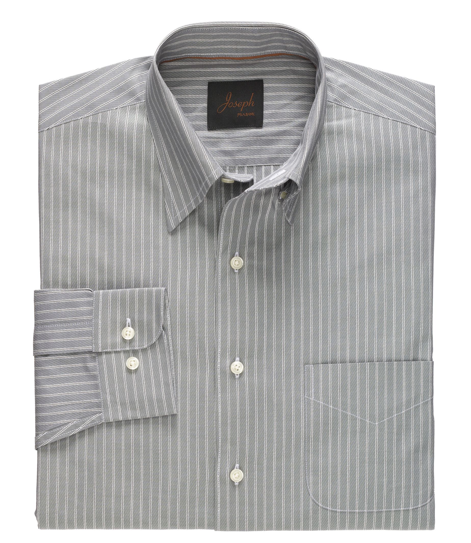 Joseph Long-Sleeve Hidden Buttondown Collar Sportshirt Tailored Fit