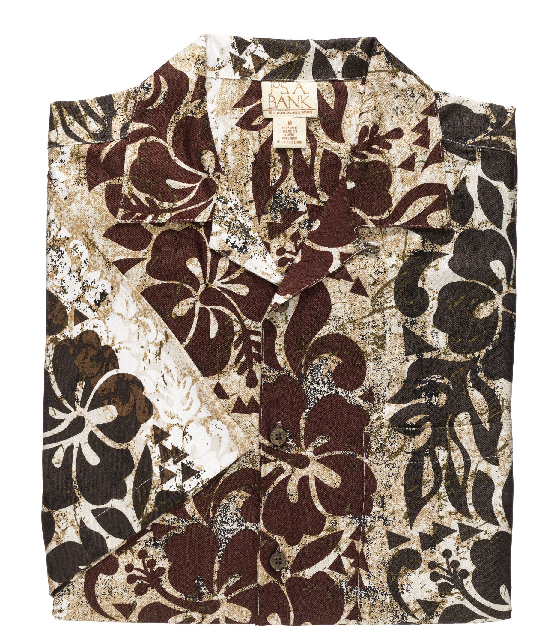 VIP Short-Sleeve Silk Print Sportshirt
