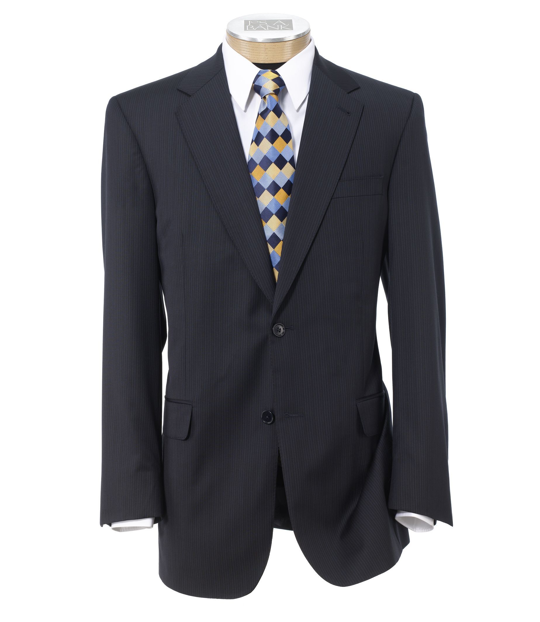 Signature Gold 2-Button Centocinquanta Superfine 150's Wool Suit- Sizes 44 X-Long-52