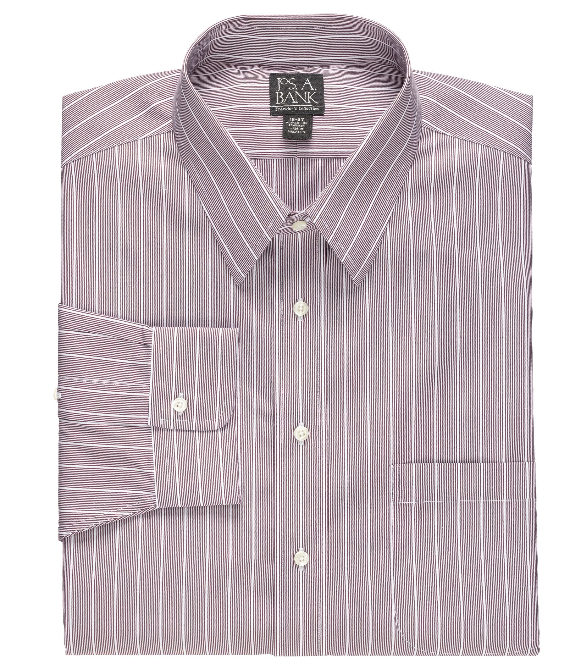 Traveler Patterned Point Collar Dress Shirt Big And Tall Feedbeat