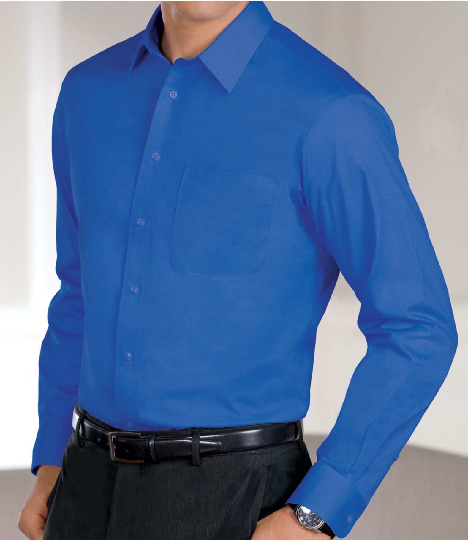 Royal Blue Dress Shirt And Tie