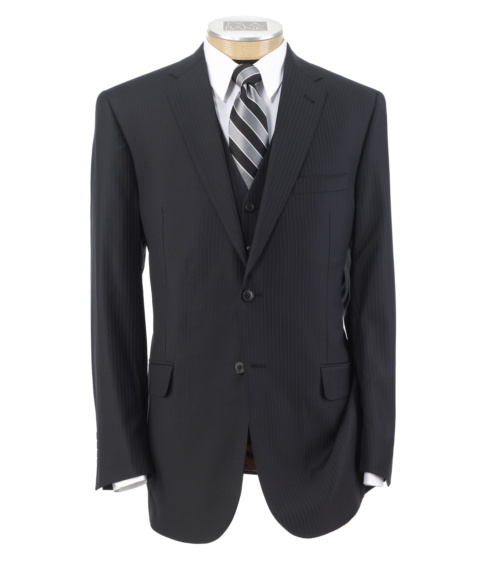 Joseph 2 Button Wool Vested Suit with Plain Front Trousers