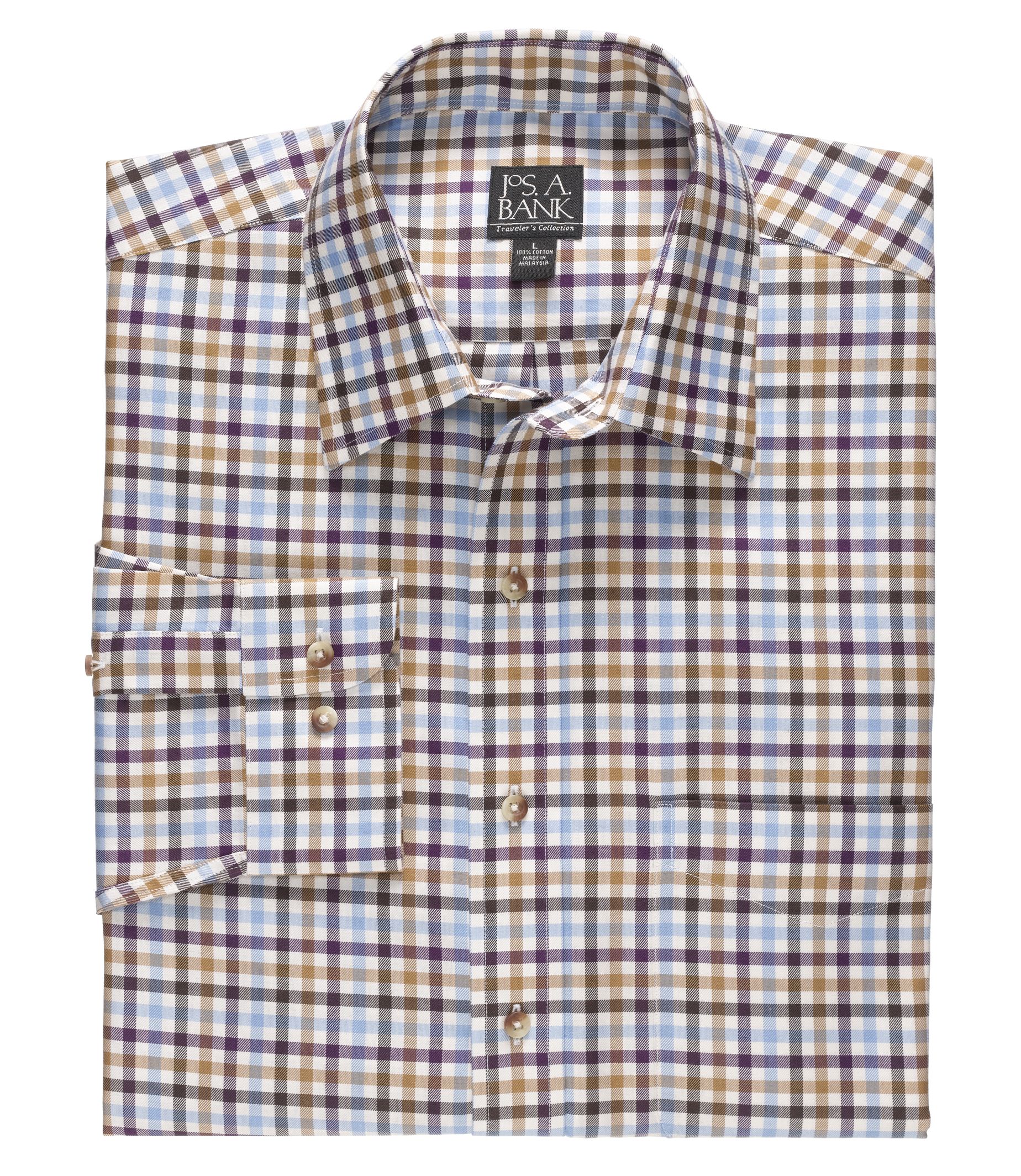 Traveler Long-Sleeve Buttondown Sportshirt Tailored Fit