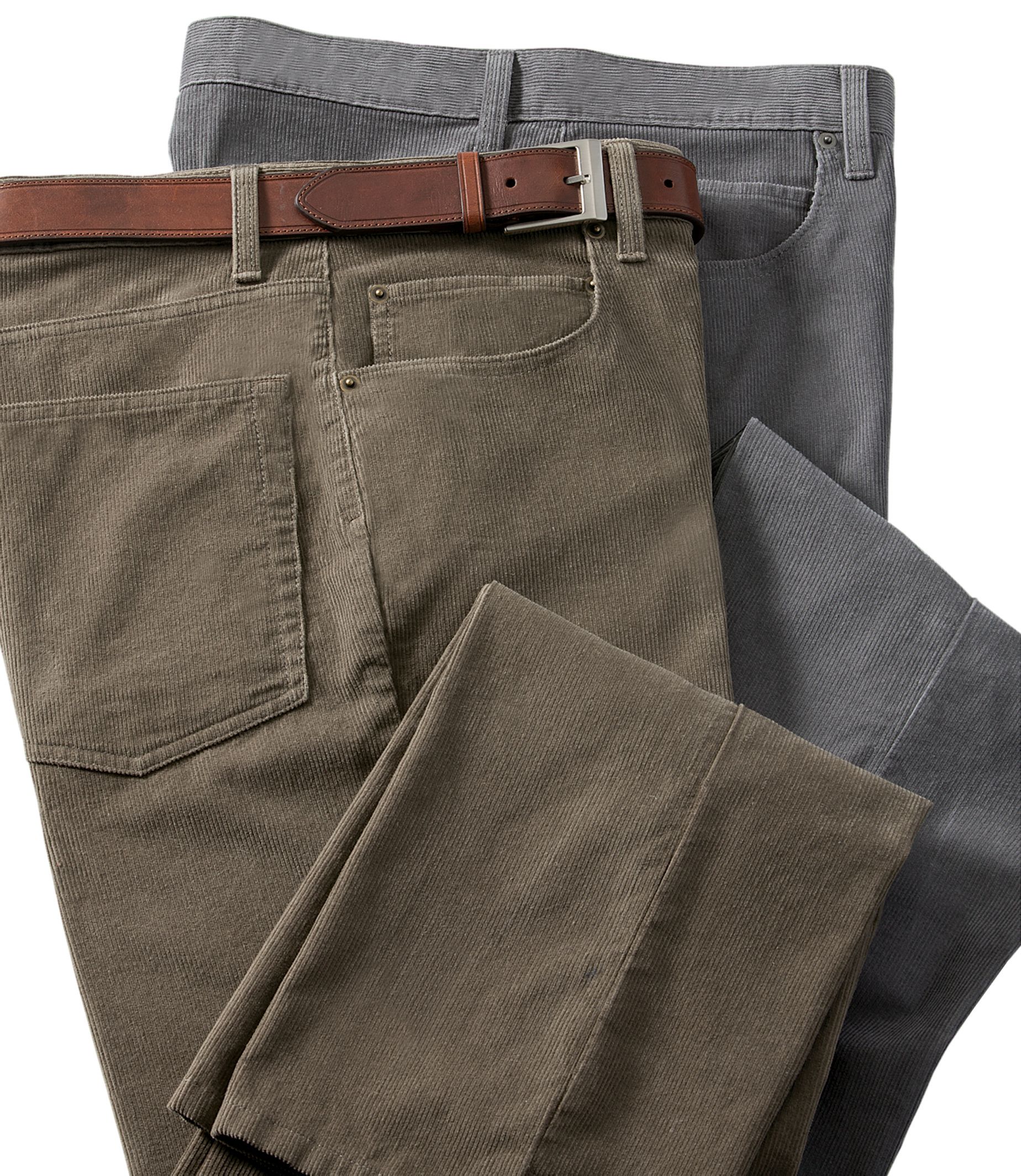 VIP Five Pocket Plain Front Corduroy Extended Sizes