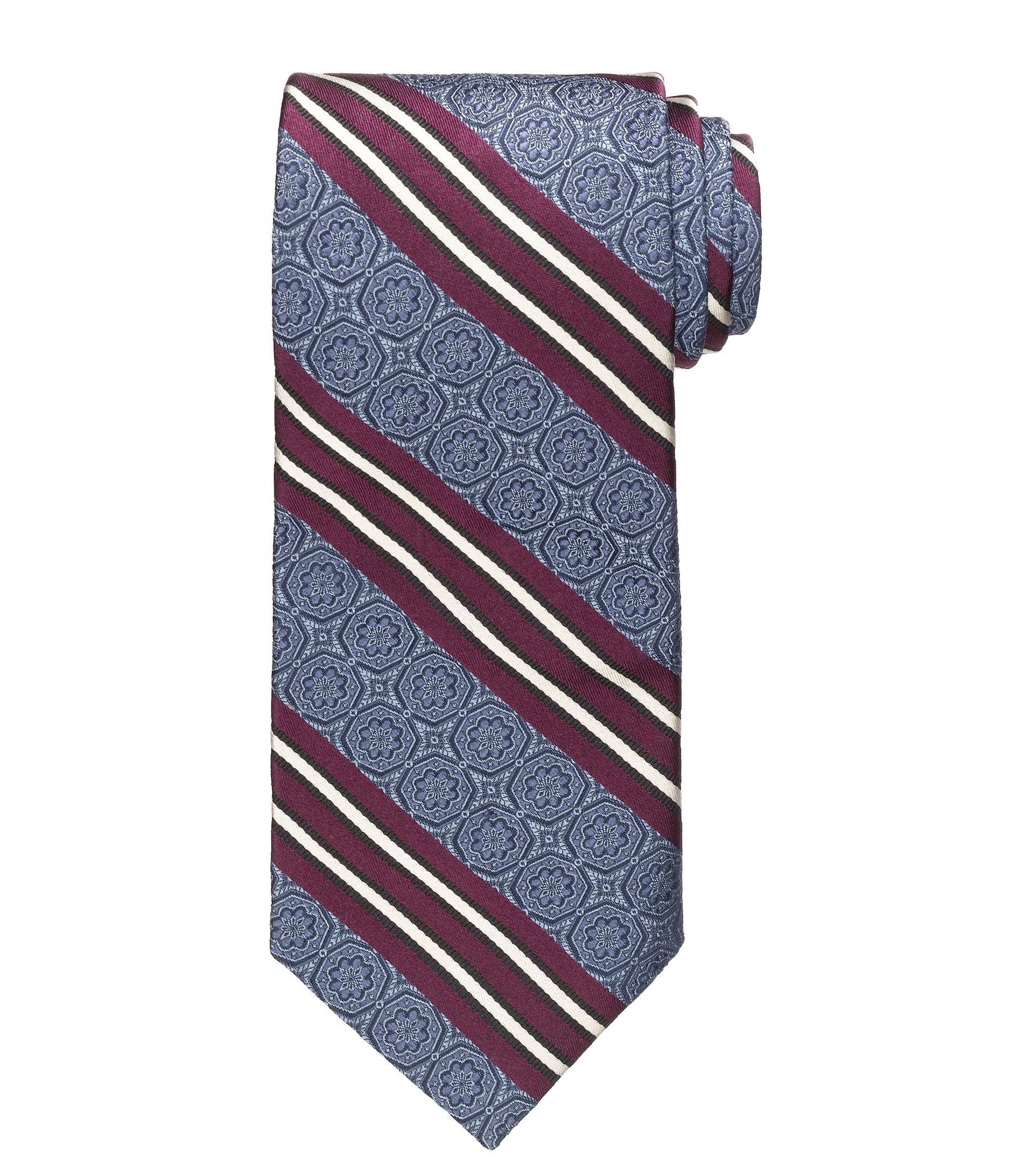 Signature Gold Double Stripe Tie
