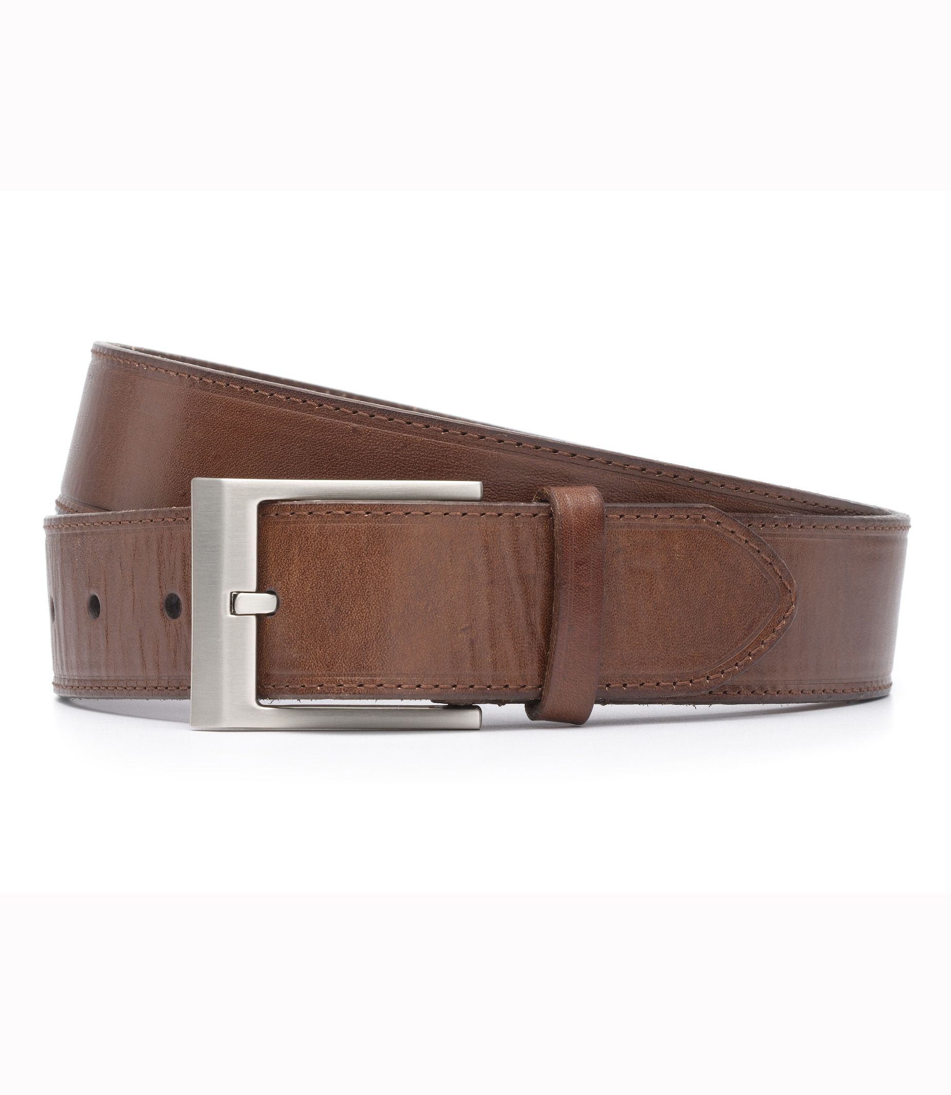 Burnished Brown Dress Belt Gigabean