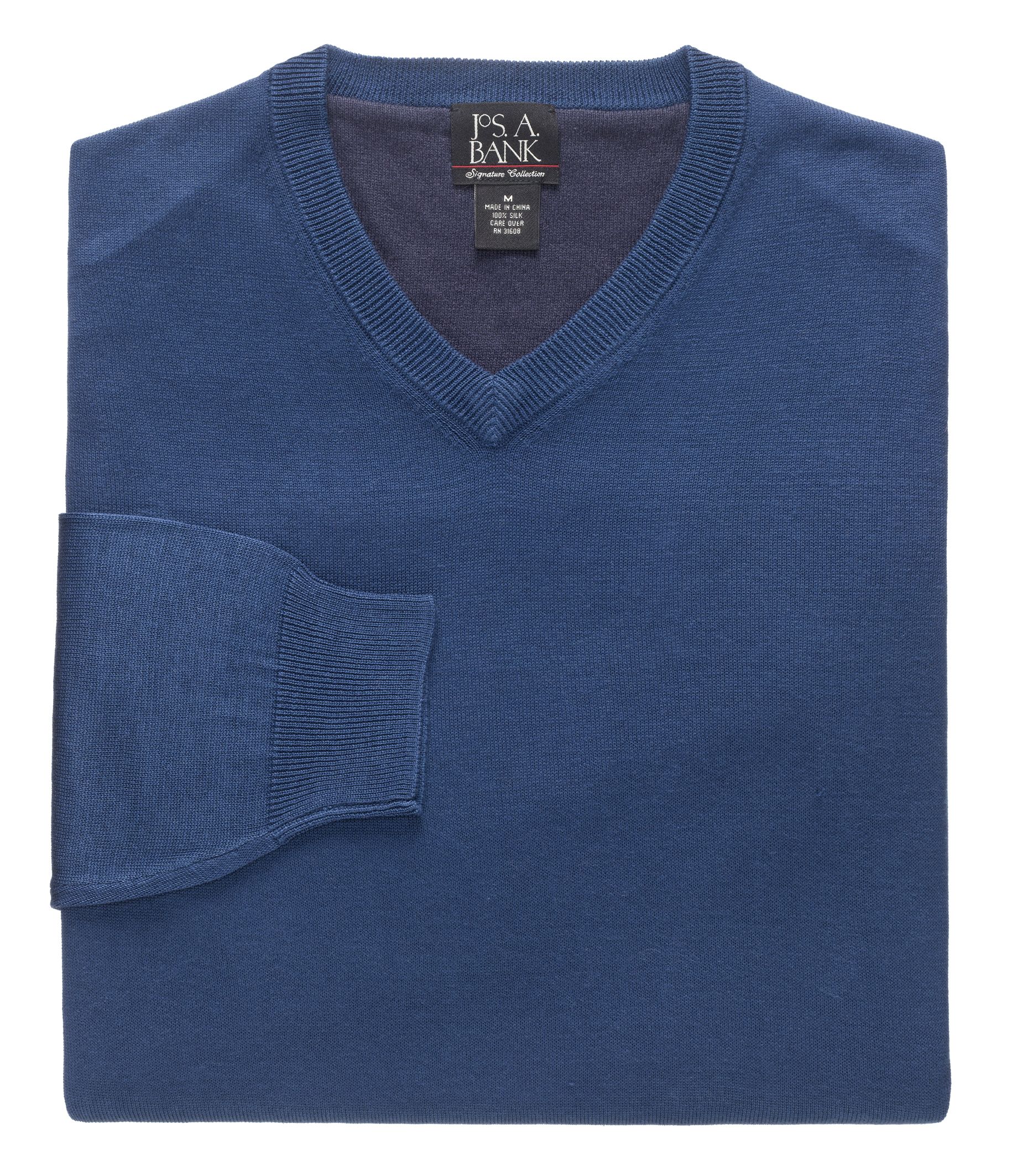 Signature Silk V-Neck Sweater