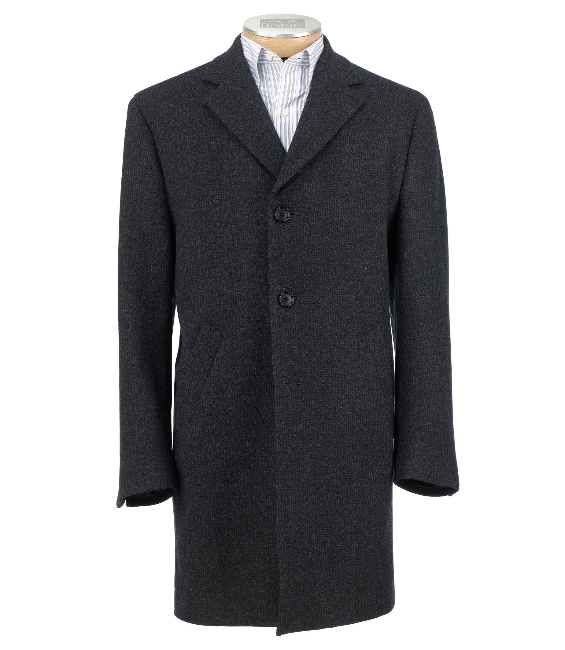 3/4 Traveler Tailored Fit Mini Box Topcoat Extended Sizes