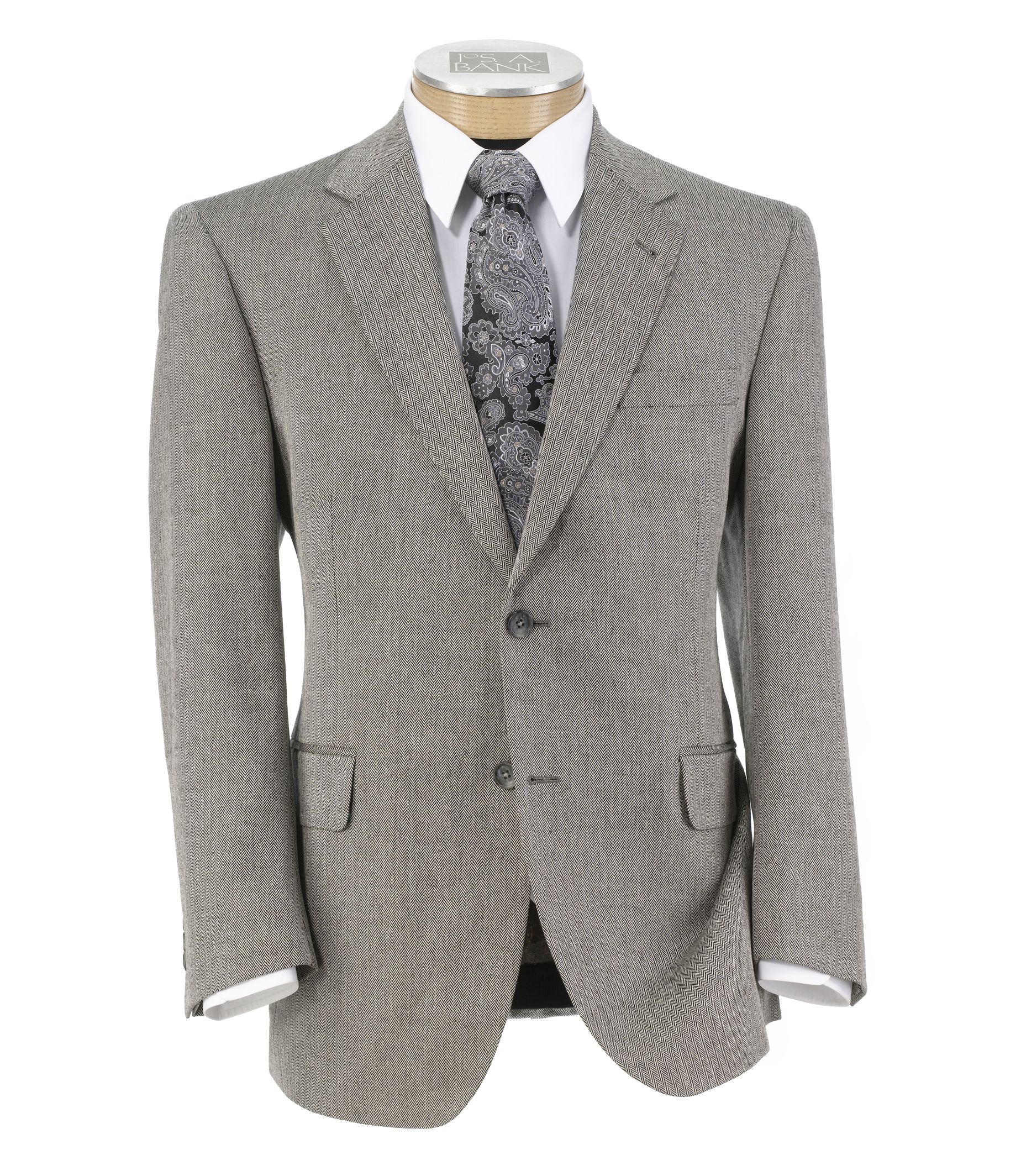 Signature 2-Button Herringbone Sportcoat