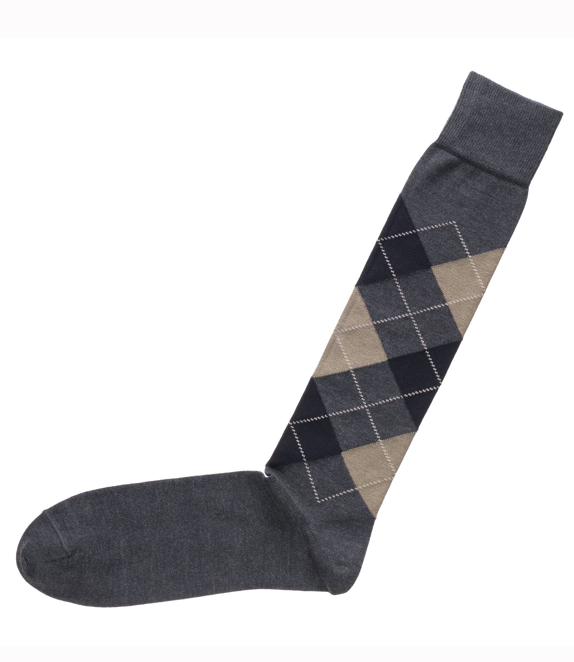 Dress Argyle Over The Calf Socks