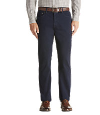 Joseph Abboud Traditional Fit 5-Pocket Sateen Pants