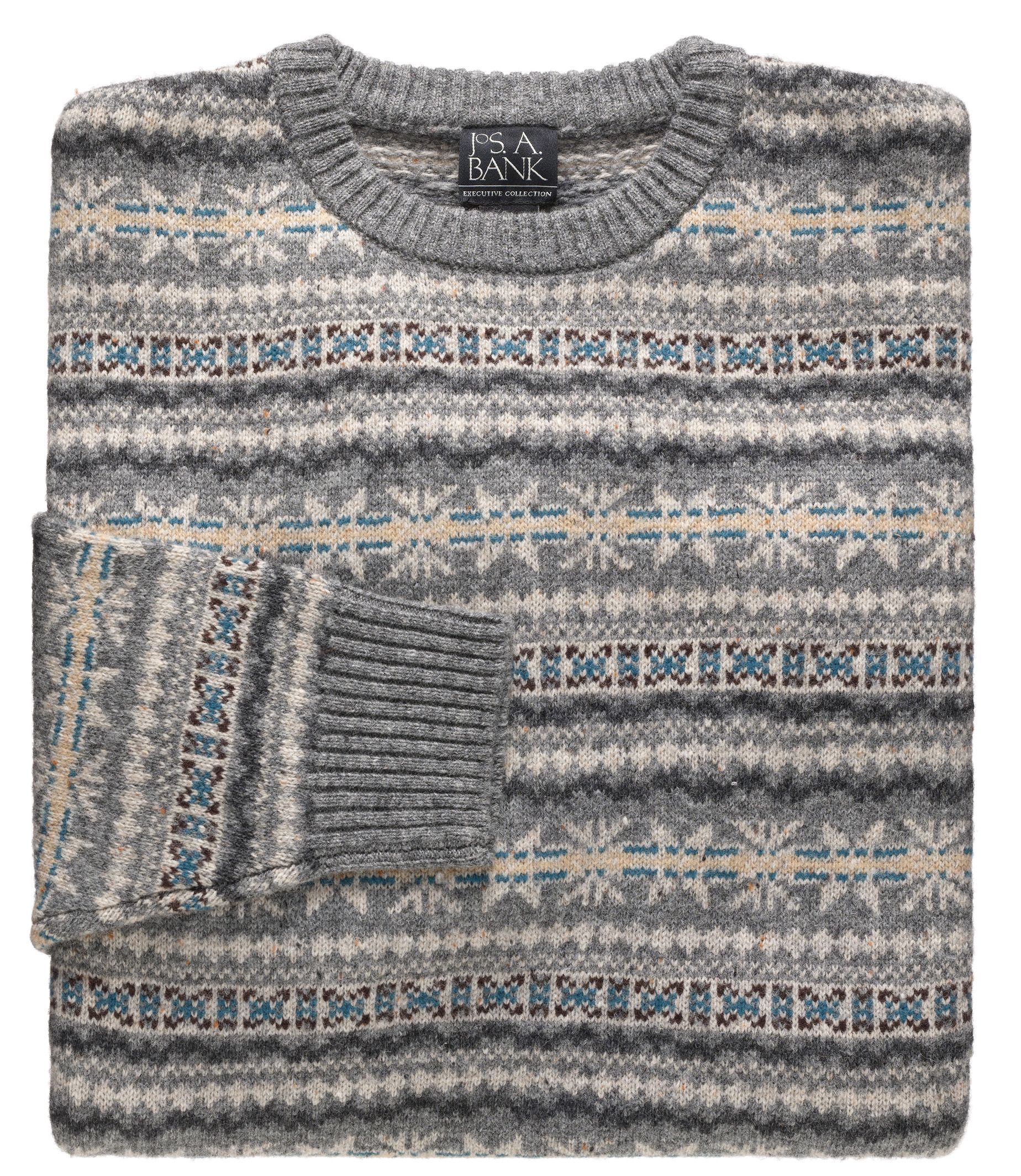 Fair Isle Crewneck Lambswool Sweater