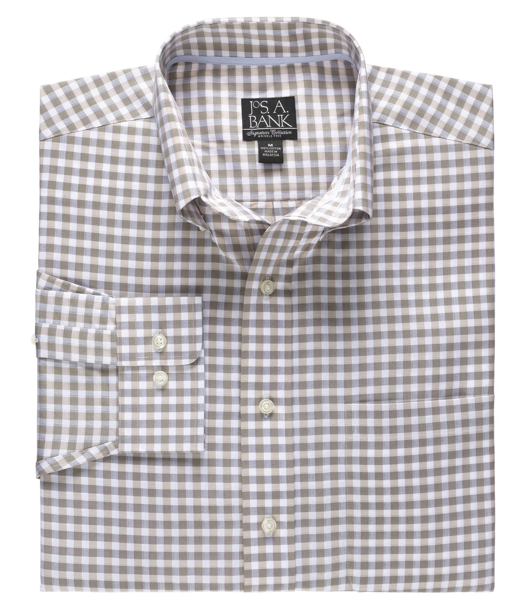 Signature Long-Sleeve Wrinkle-Free Cotton Buttondown Sportshirt