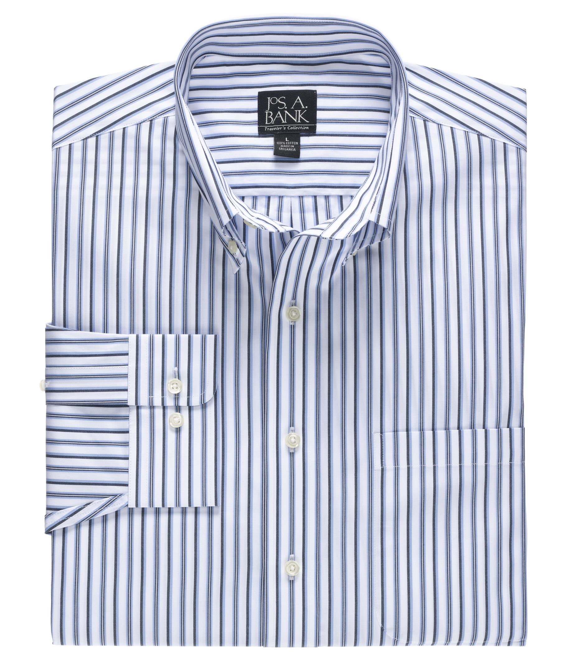 Traveler Patterned Buttondown Collar Sportshirt  Tailored Fit