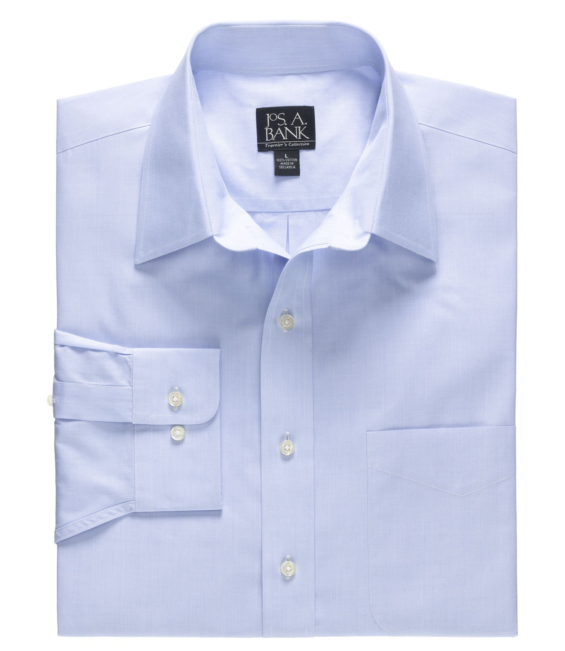 Traveler Point Collar Sportshirt Tailored Fit