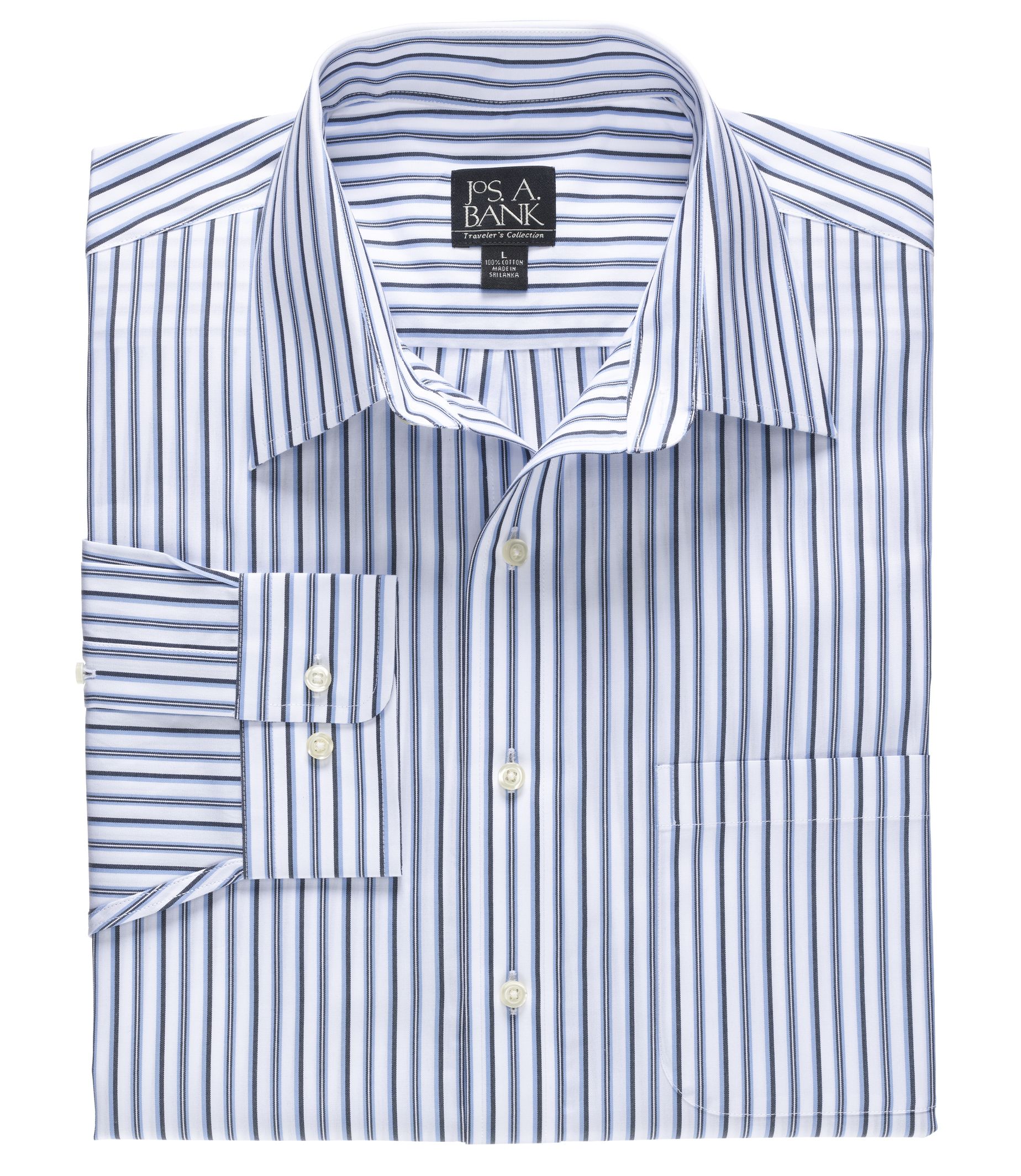 Traveler Patterned Point Collar Sportshirt Tailored Fit