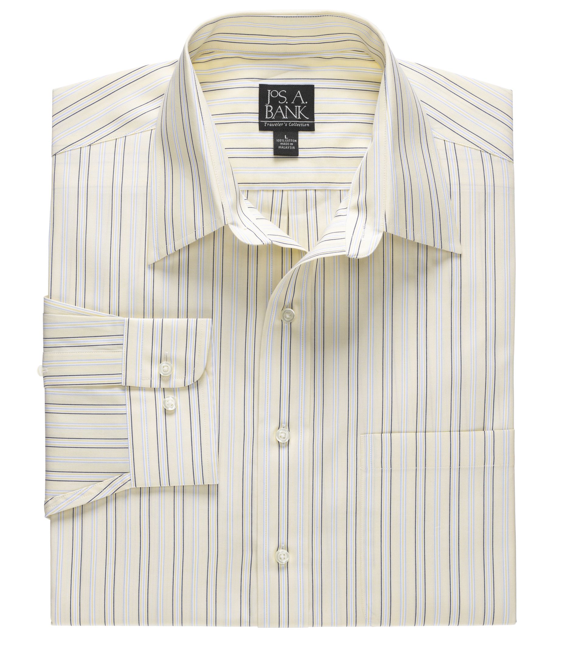 Traveler Patterned Point Collar Sportshirt Tailored Fit