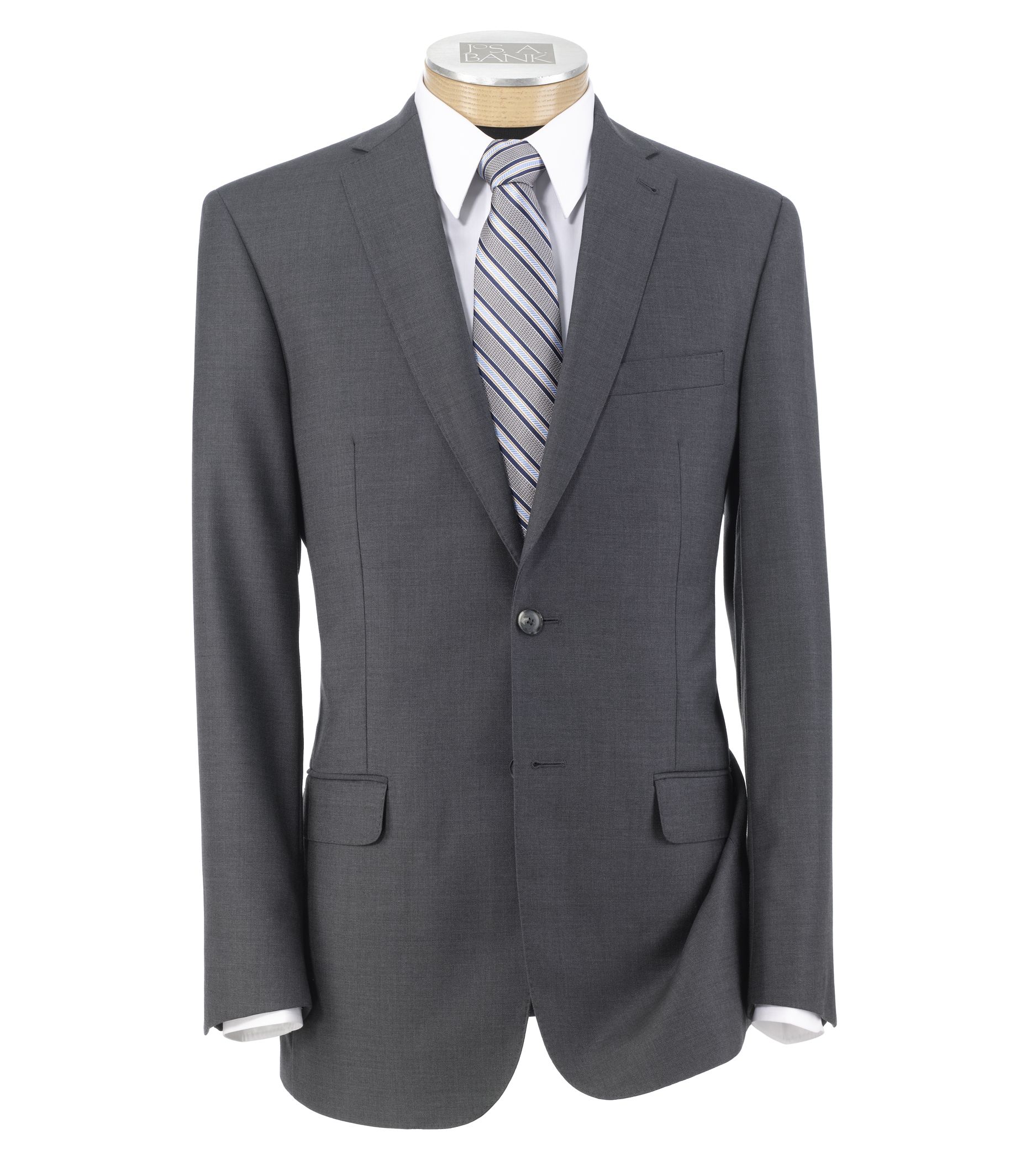 Joseph Slim Fit 2-Button Suits with Plain Front Trousers Extended Sizes