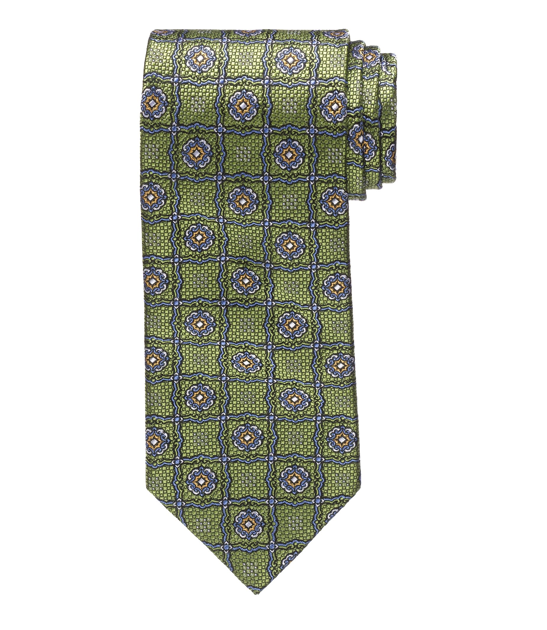 Signature Grid with Circles on Text Tie