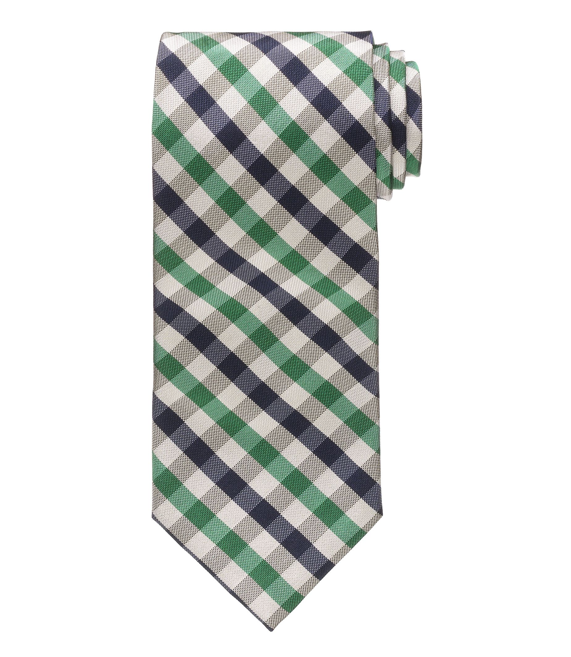 Executive Cream Plaid Tie